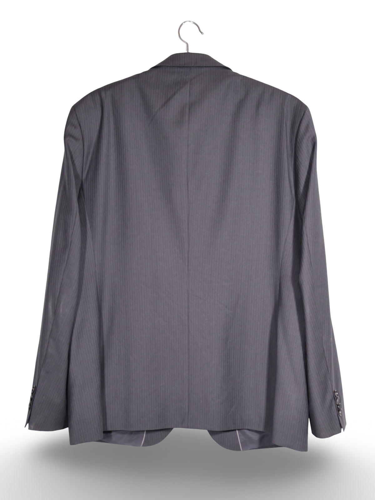 Sacou BOSS Hugo Boss gri antracit cu dungi fine – L – Bărbați - imagine 3