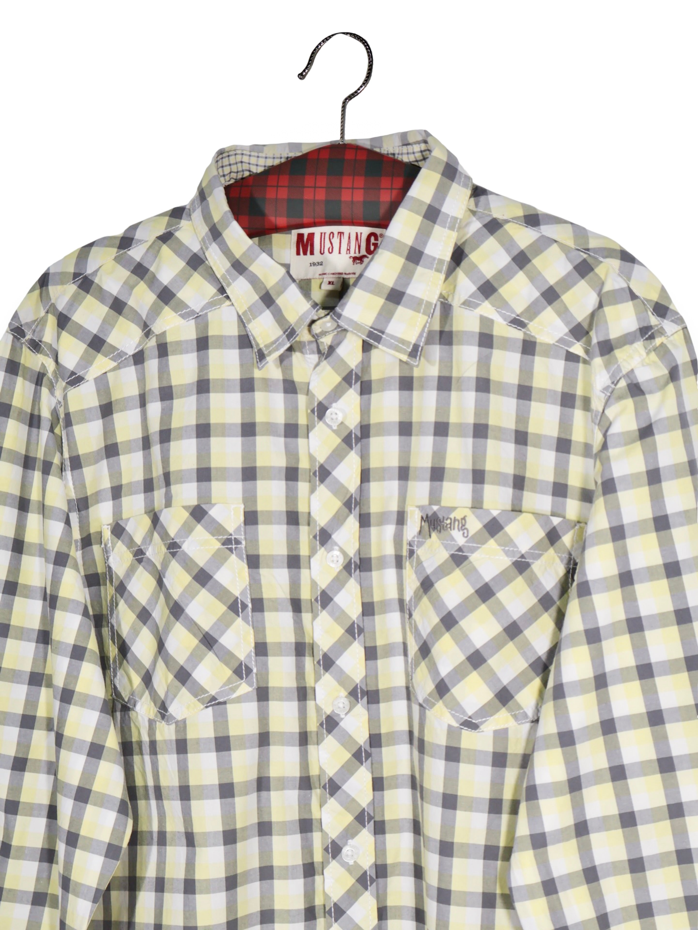 Cămașă Mustang cadrilată în tonuri deschise – XL – Bărbați - imagine 1