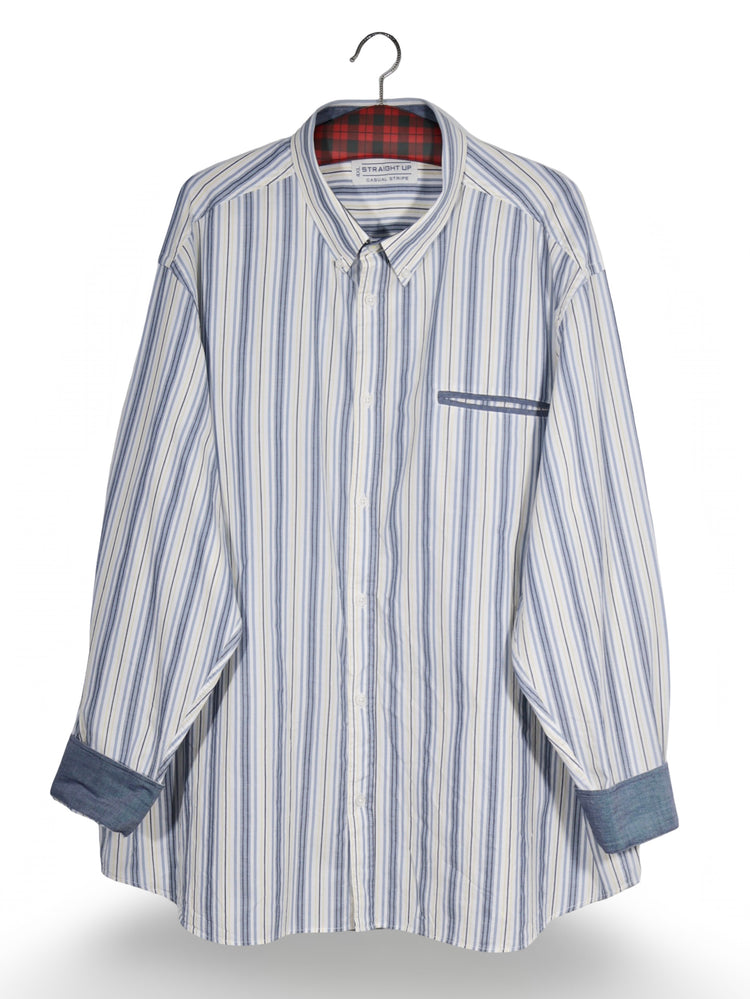 Cămașă Alte Branduri cu dungi pastelate – 4XL – Bărbați - imagine 1