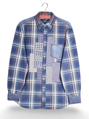 Cămașă Desigual cu patchwork si carouri – L – Bărbați - imagine 1