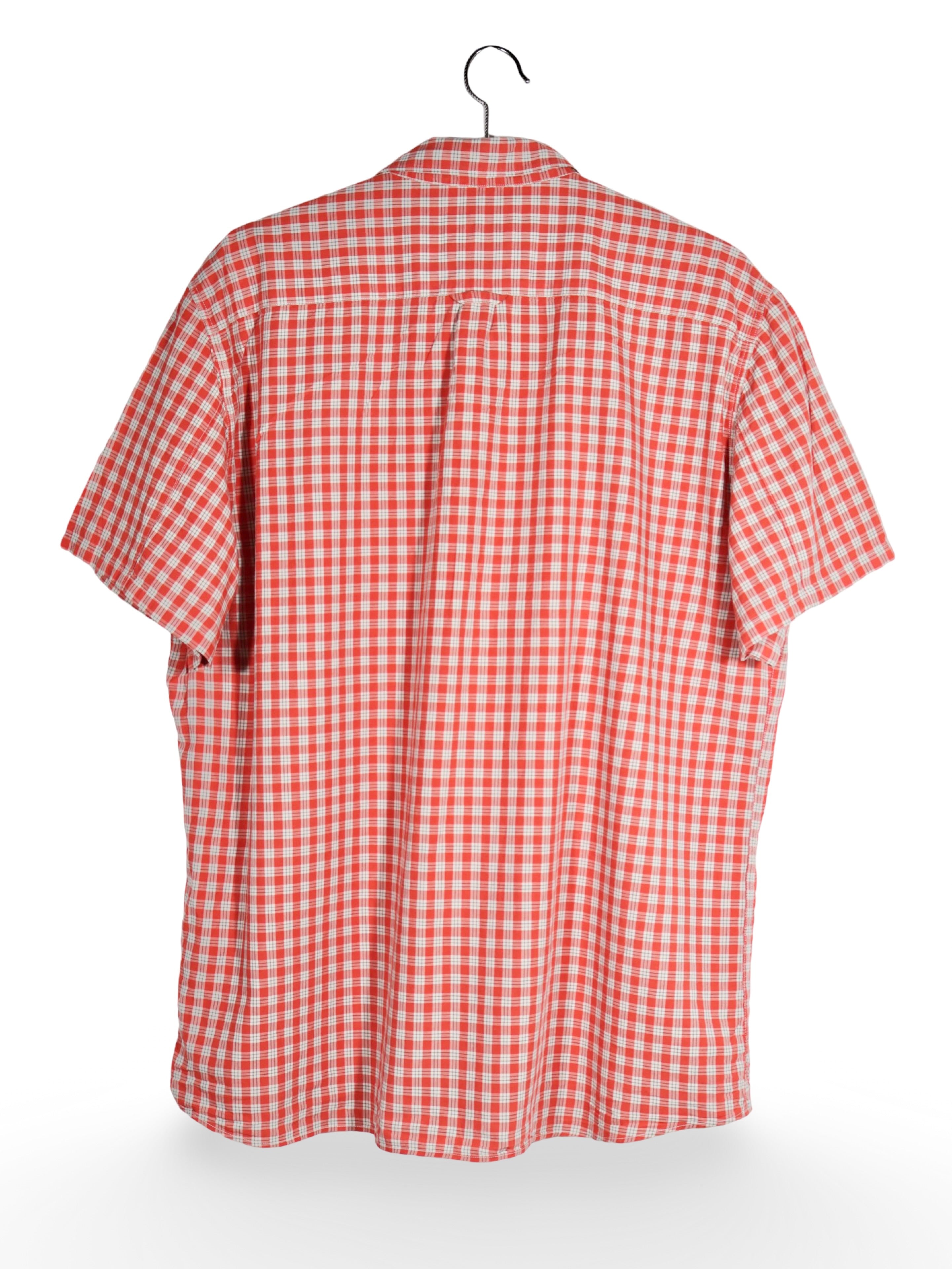 Cămașă Fjall Raven in carouri rosu-alb – XXL – Bărbați - imagine 3