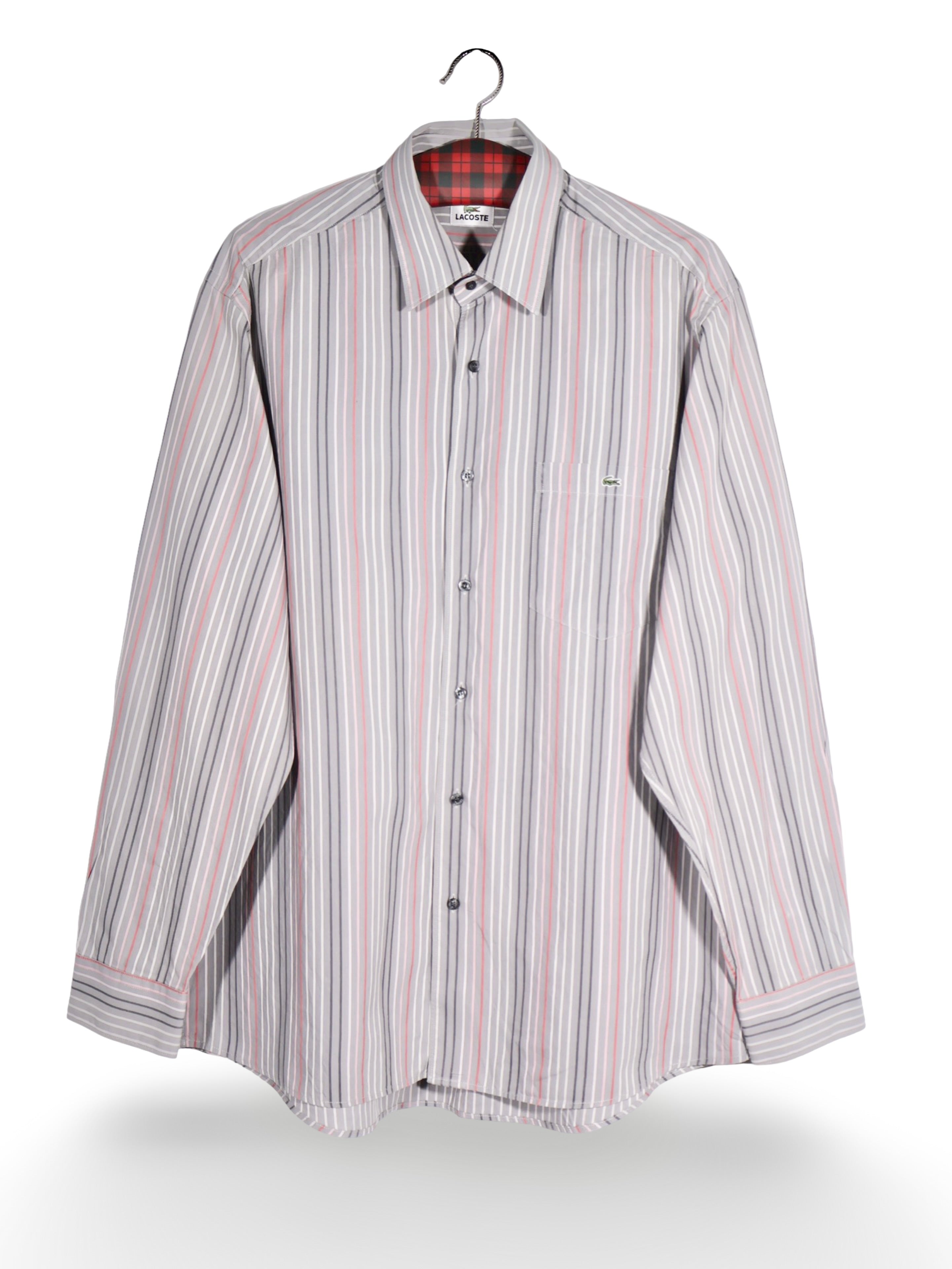 Cămașă LACOSTE cu dungi verticale fine – XL – Bărbați - imagine 1