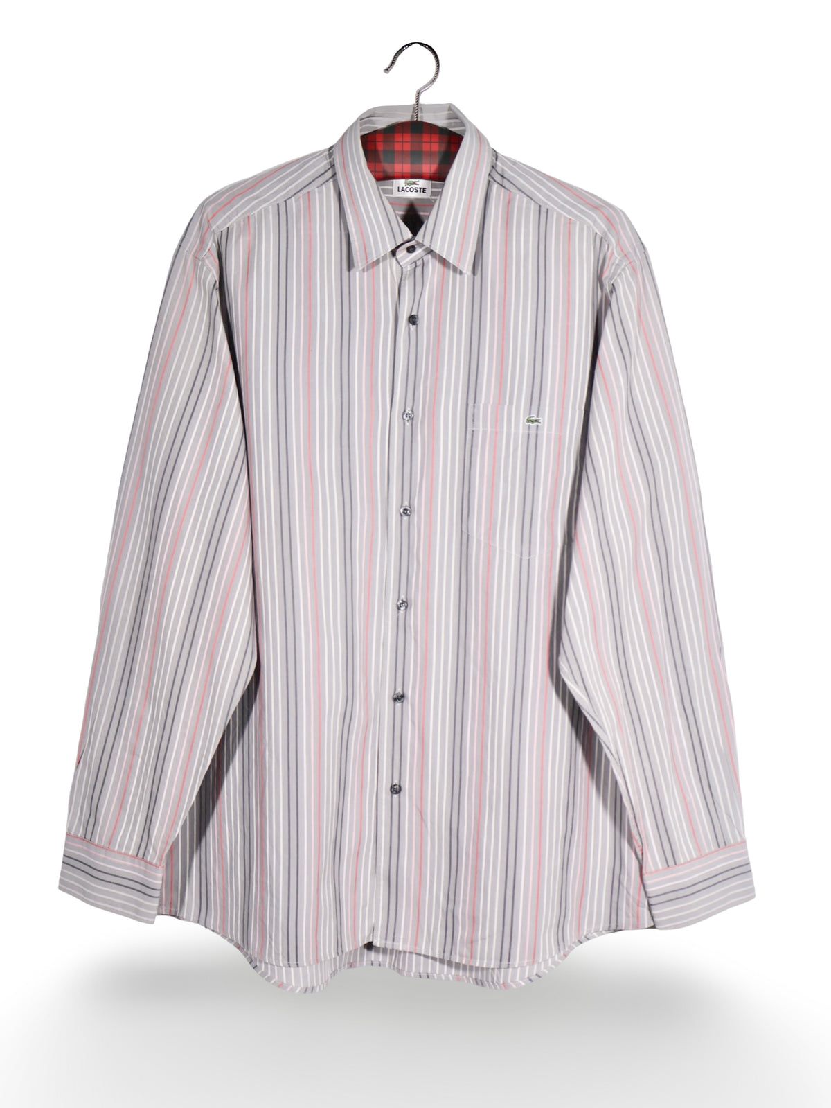 Cămașă LACOSTE cu dungi verticale fine – XL – Bărbați - imagine 1
