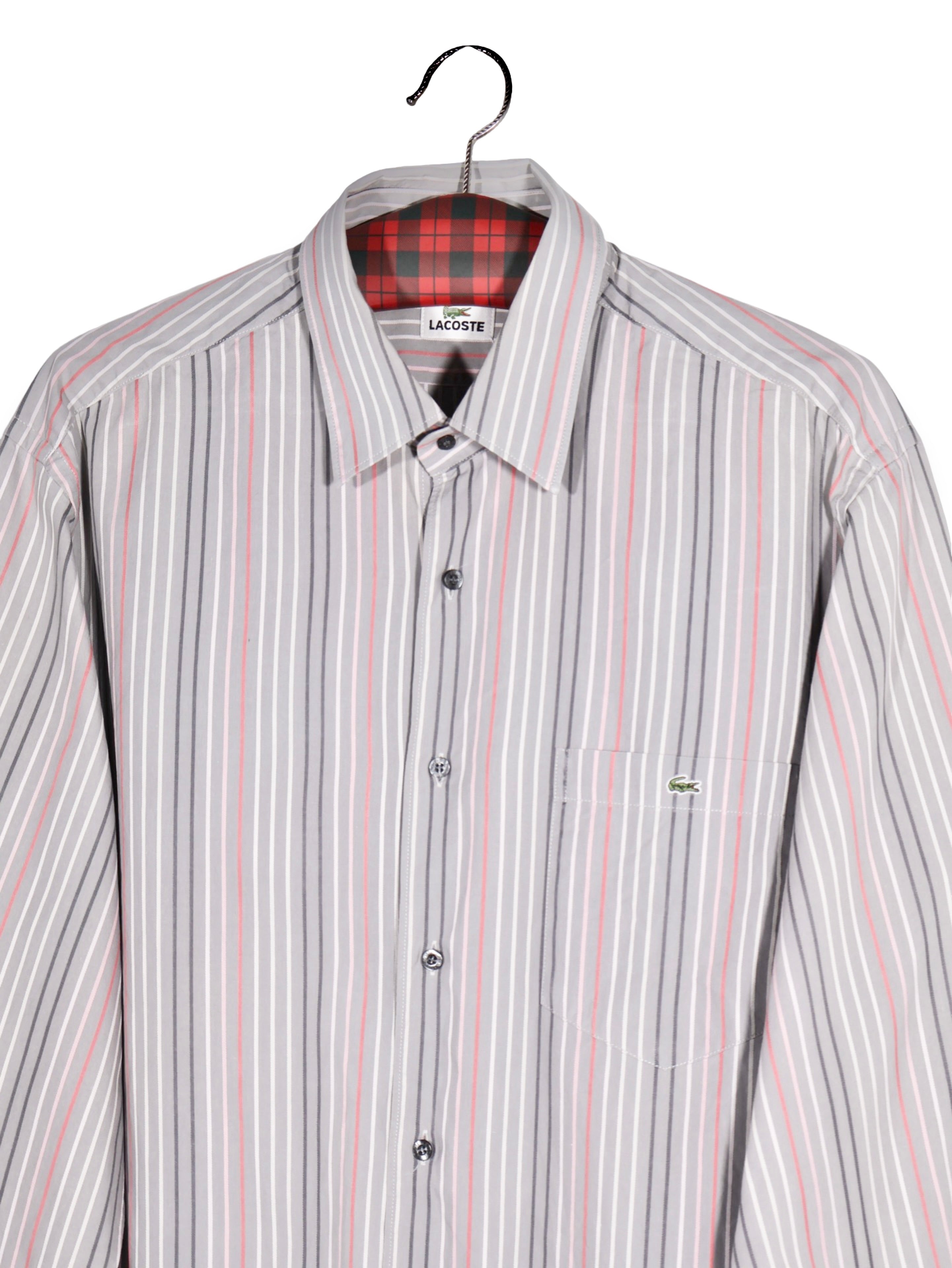 Cămașă LACOSTE cu dungi verticale fine – XL – Bărbați - imagine 2