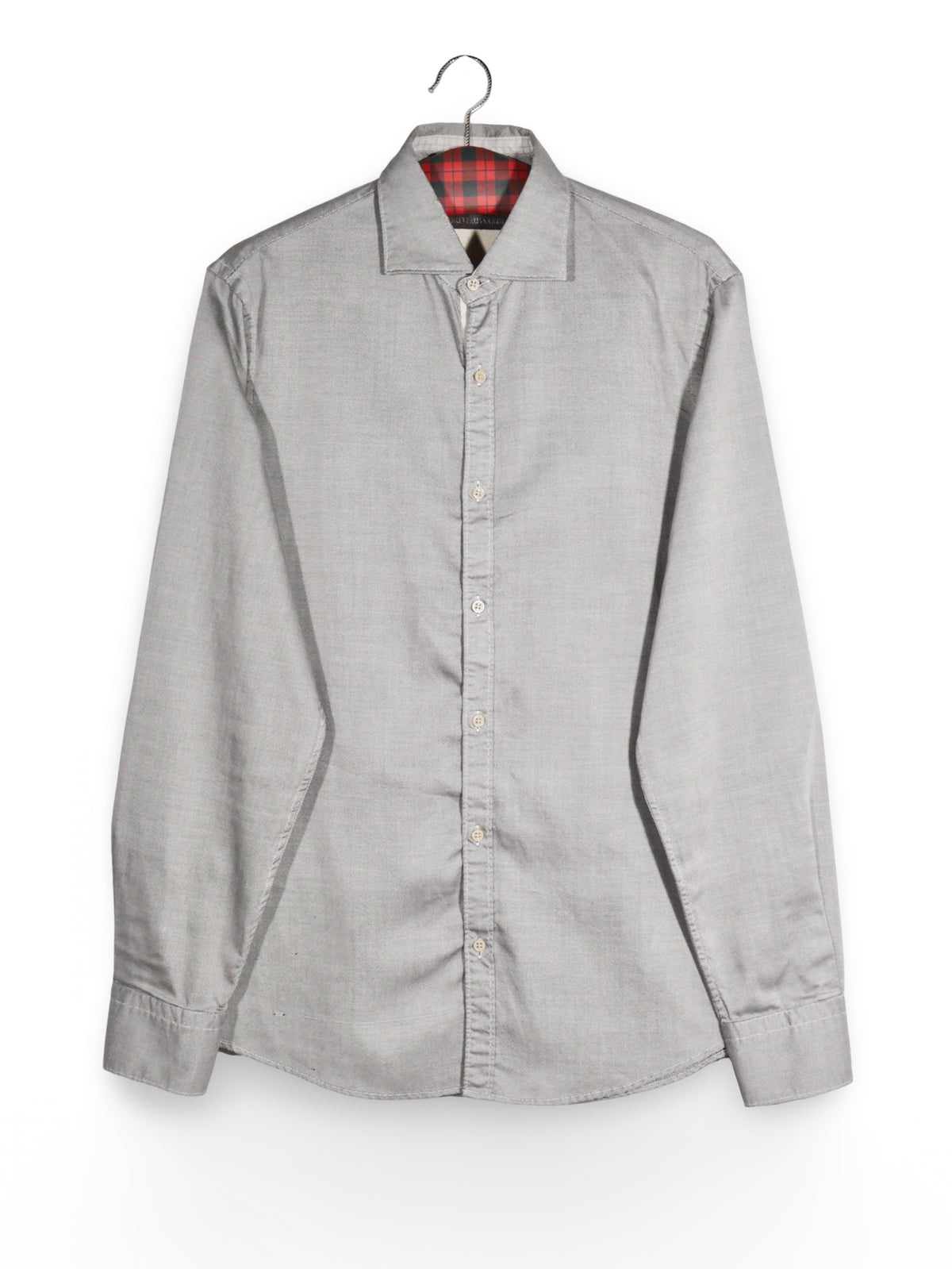Cămașă Trussardi gri deschis cu guler clasic – M – Bărbați - imagine 1