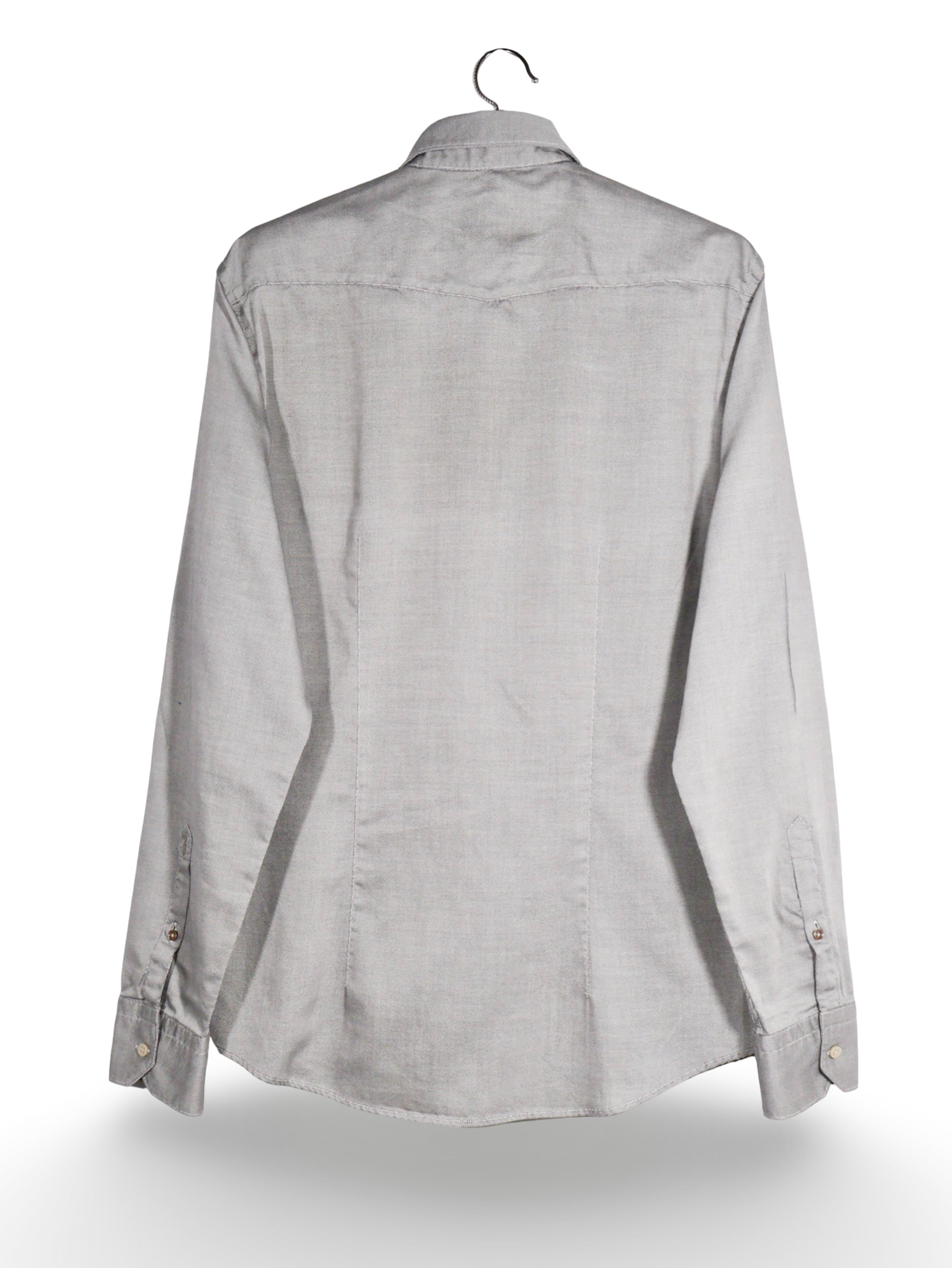Cămașă Trussardi gri deschis cu guler clasic – M – Bărbați - imagine 3