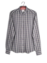 Cămașă Wrangler gri cu carouri – M – Bărbați - imagine 1