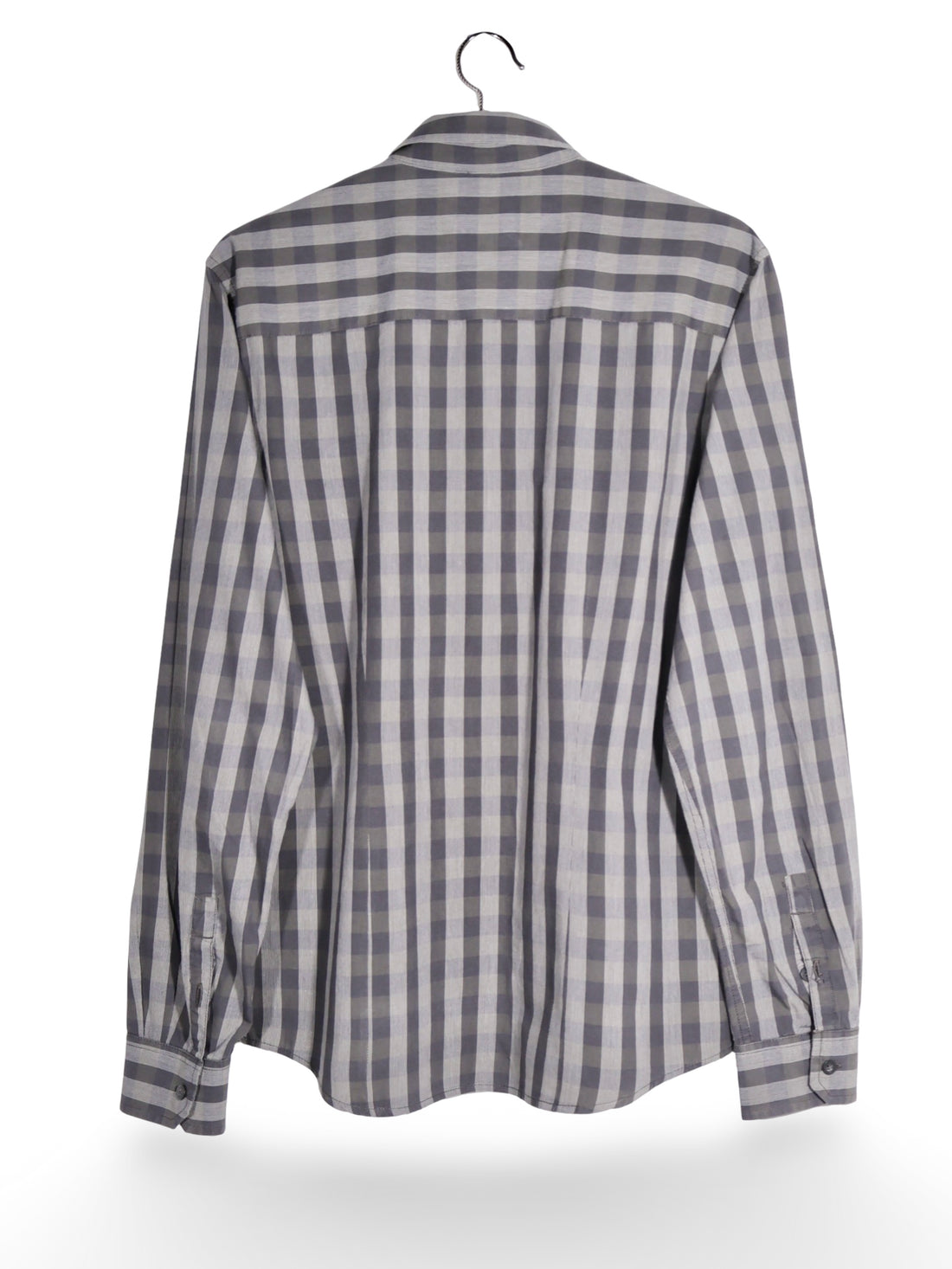 Cămașă Wrangler gri cu carouri – M – Bărbați - imagine 3