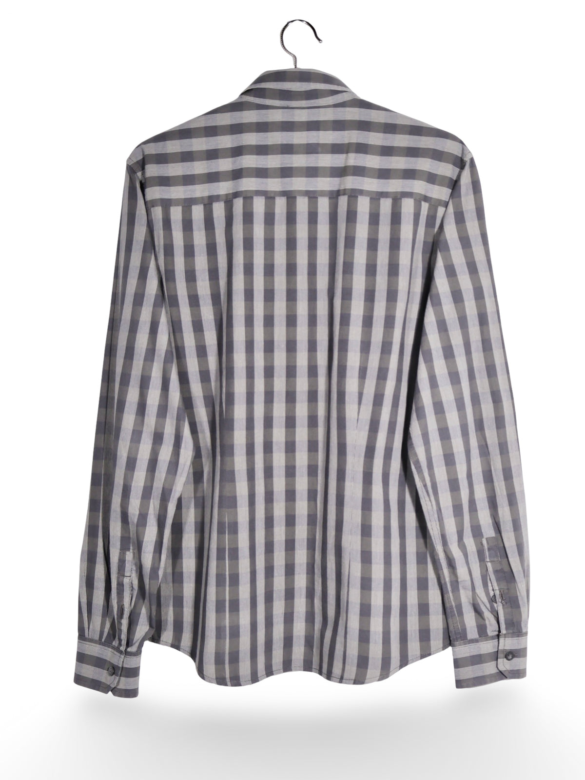 Cămașă Wrangler gri cu carouri – M – Bărbați - imagine 3