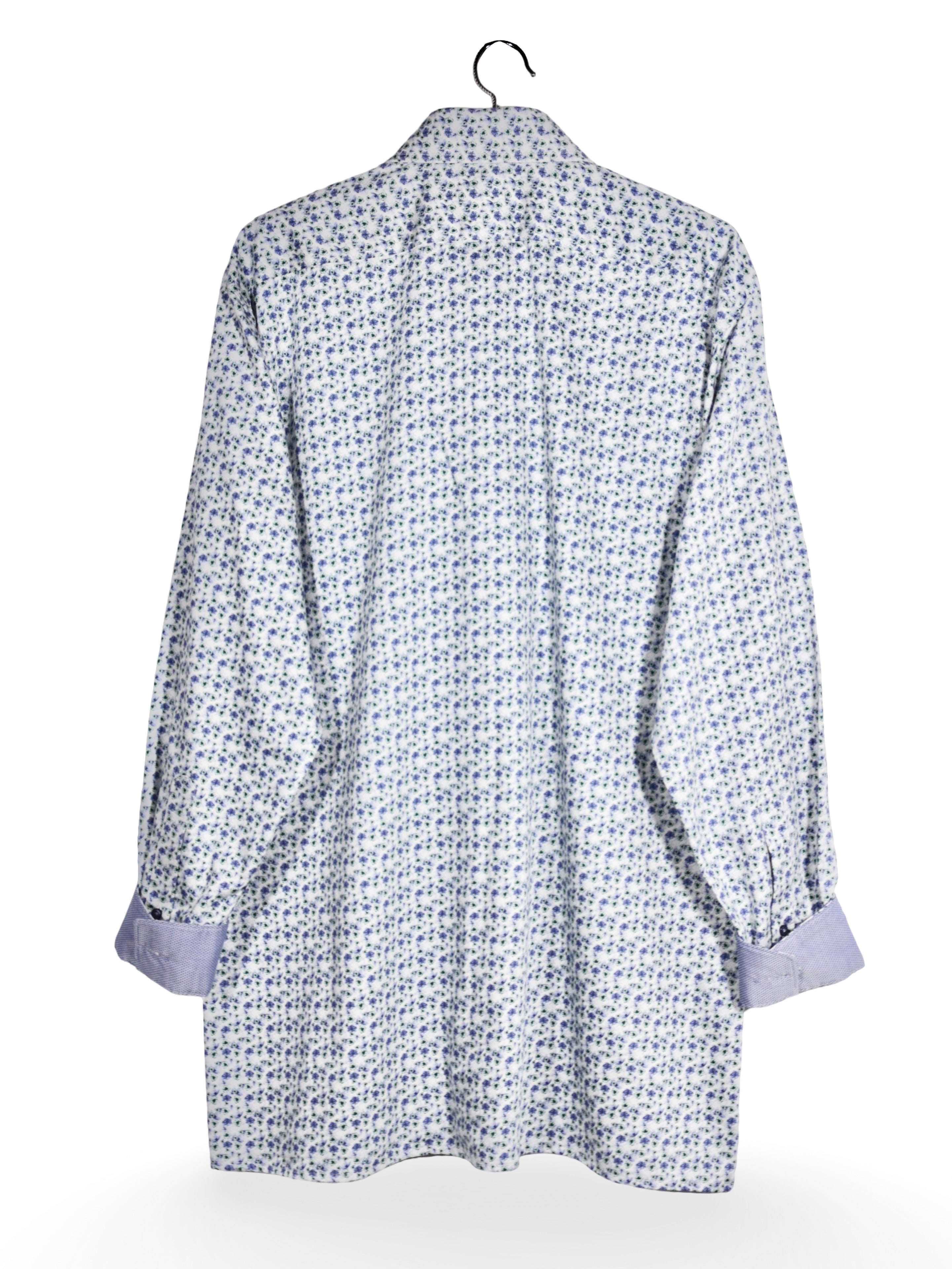 Cămașă OLYMP alb cu imprimeu floral – XL – Bărbați - imagine 3