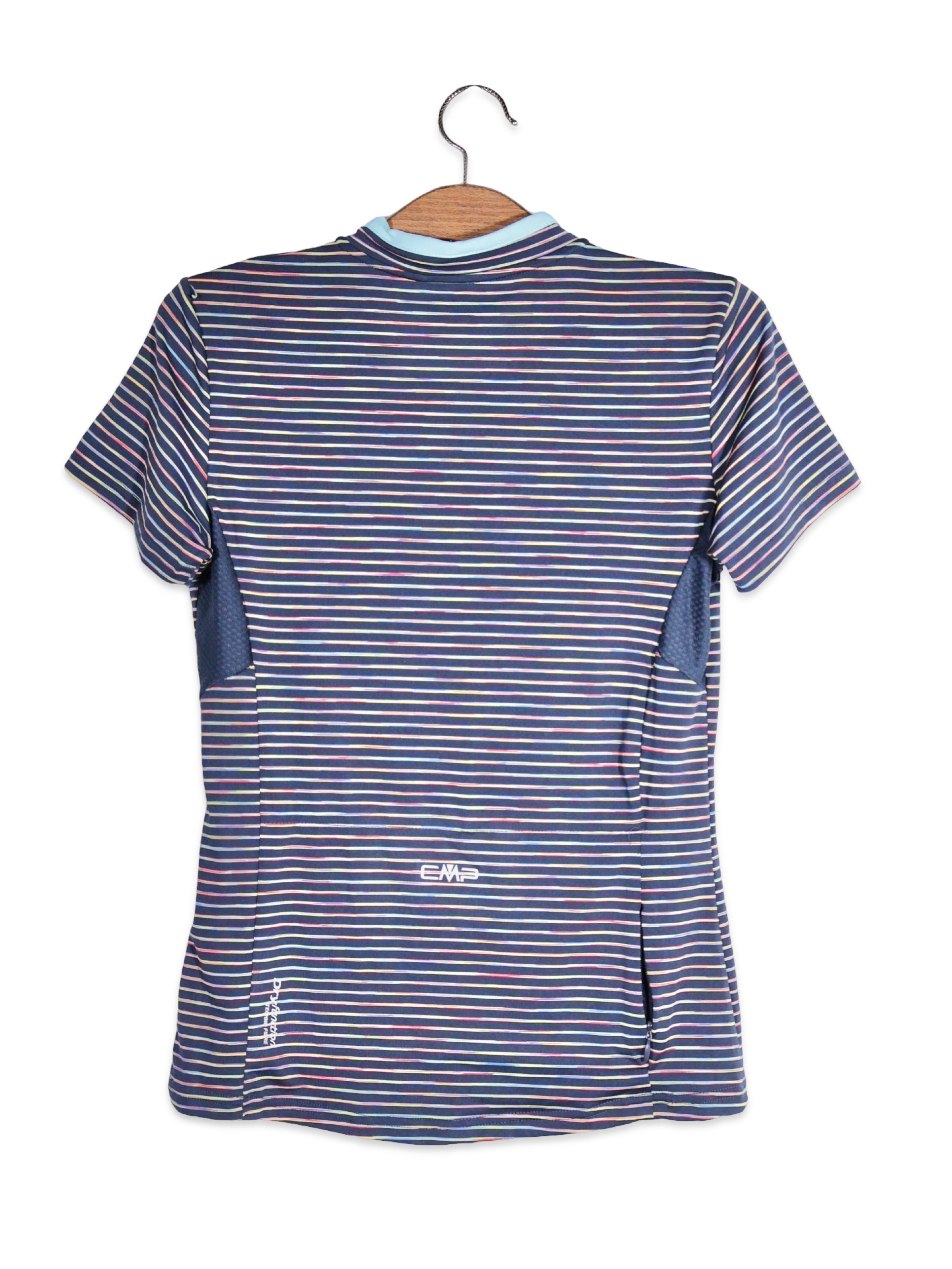 Tricou CMP cu dungi fine multicolore – XS – Femei - imagine 3
