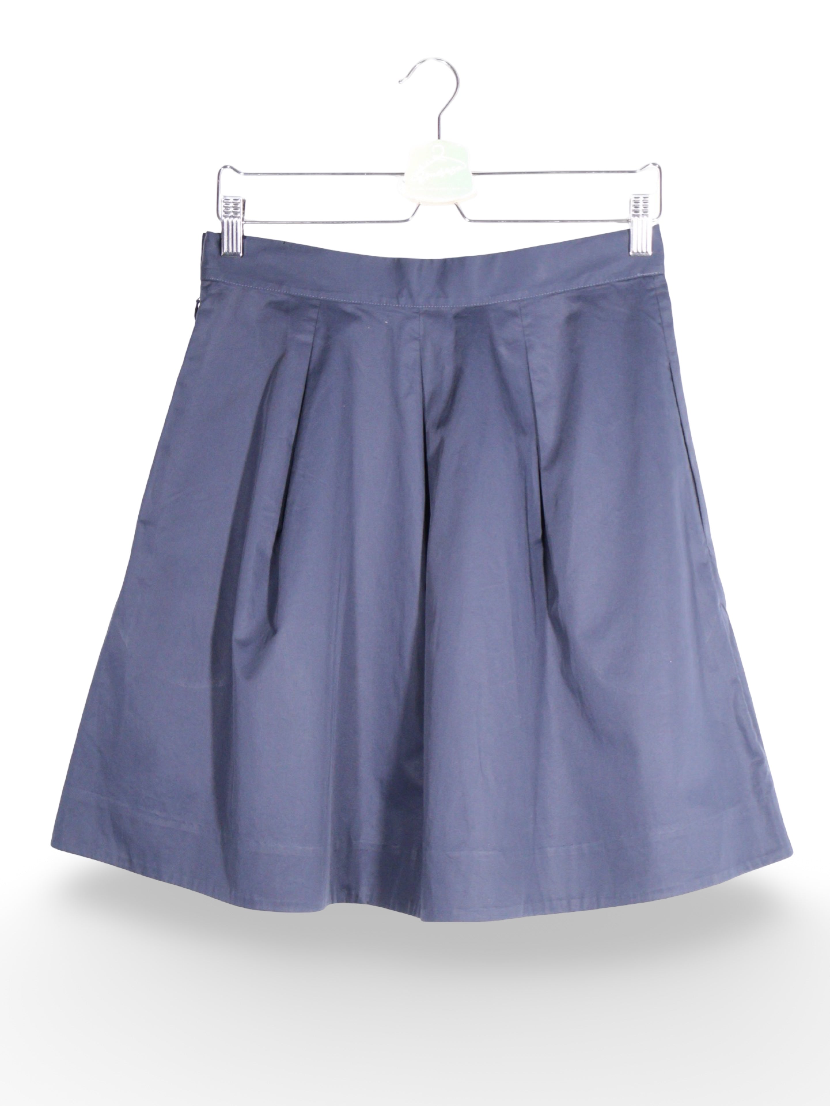 Fustă COS bleumarin cu pliseuri late – M – Femei - imagine 1