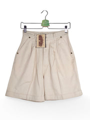 Pantaloni Vintage crem cu croială amplă – S – Femei - imagine 2
