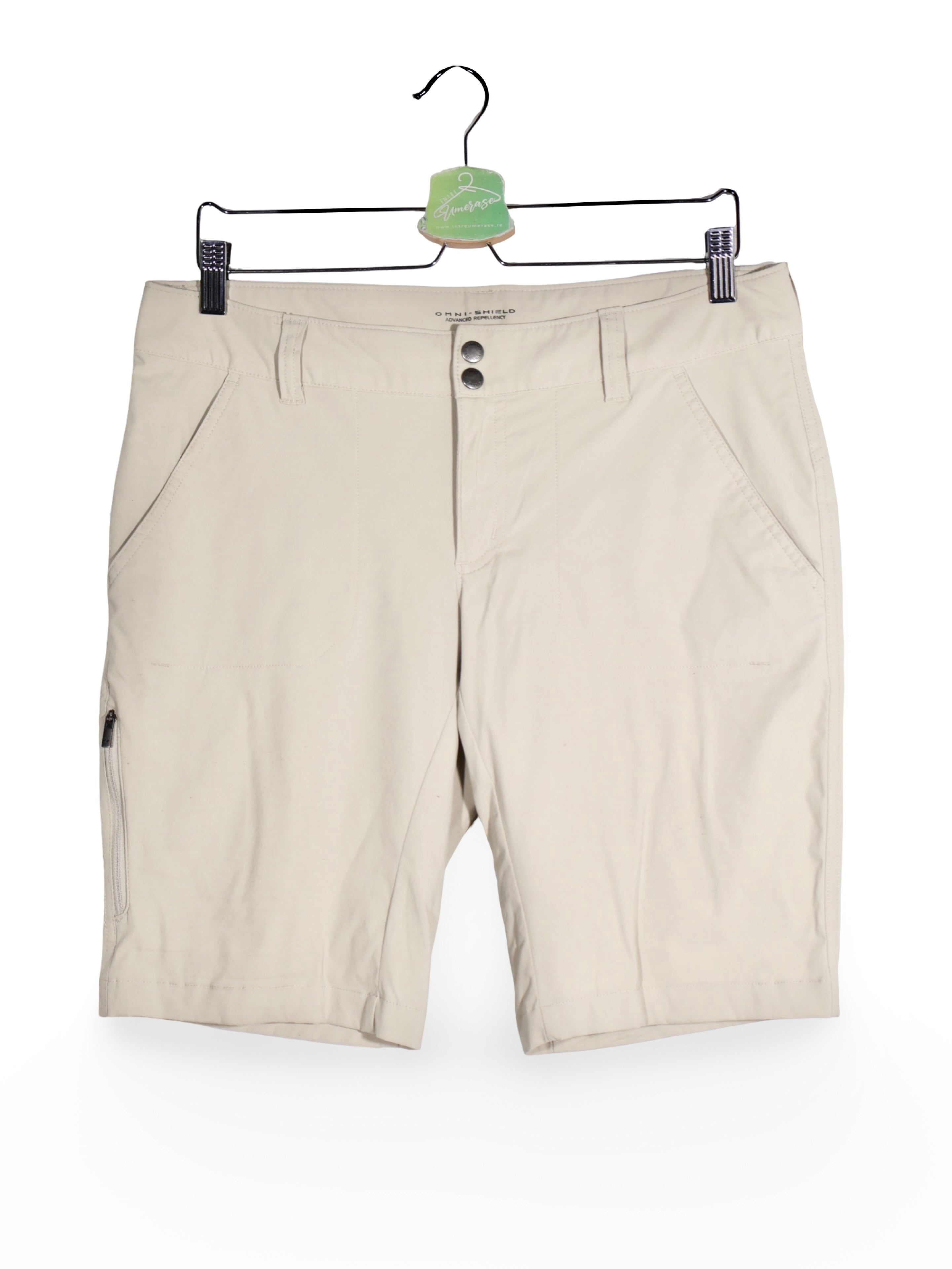Pantaloni scurți Columbia bej deschis cu finisaj tehnic – L – Femei - imagine 1
