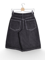 Pantaloni BERSHKA negru cu cusaturi contrastante – XS – Femei - imagine 3