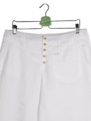 Pantaloni Noa Noa alb cu croială amplă – L – Femei - imagine 1