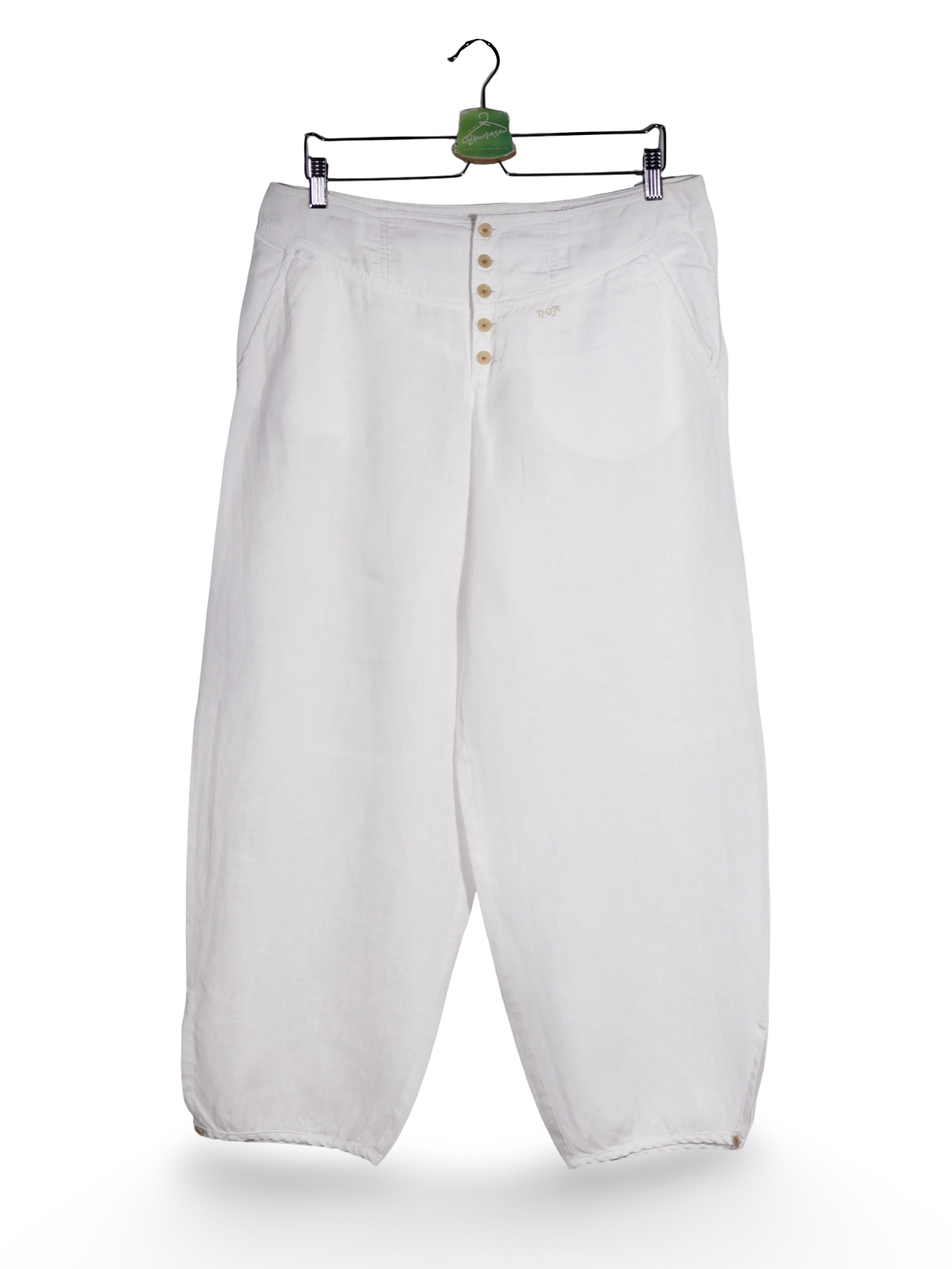 Pantaloni Noa Noa alb cu croială amplă – L – Femei - imagine 3