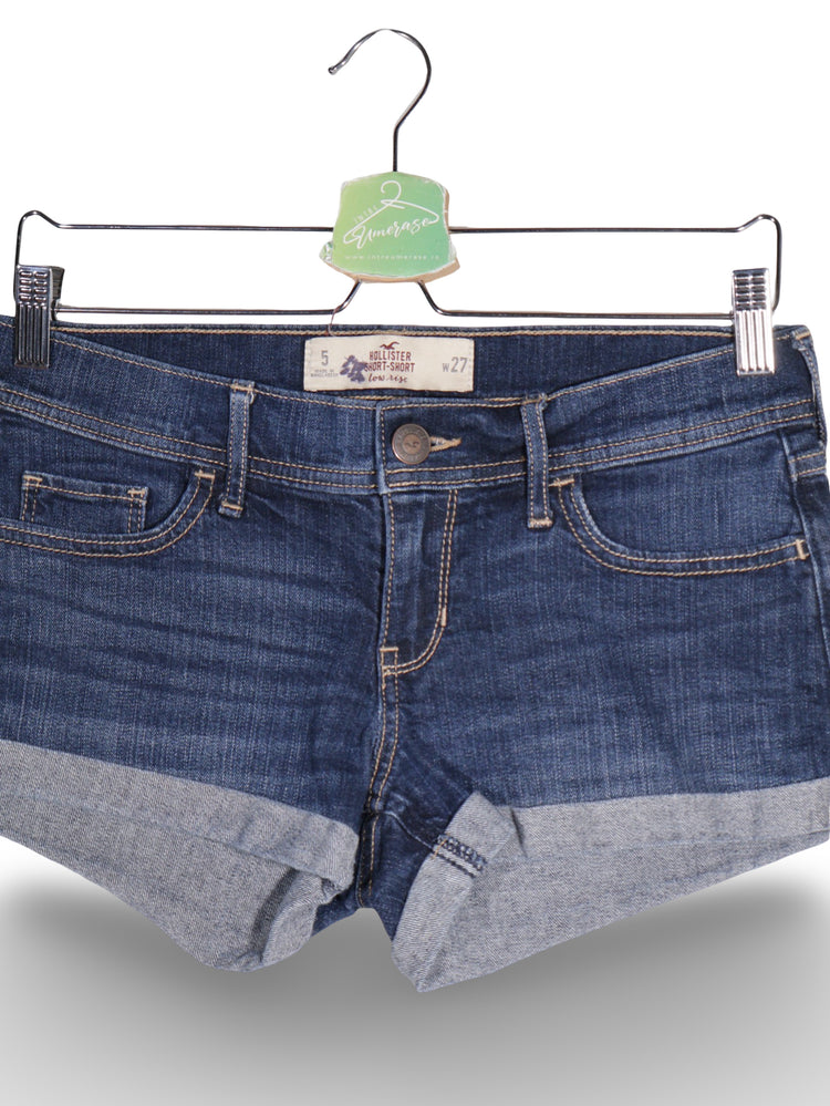 Blugi Hollister din denim cu mansete intoarse – S – Femei - imagine 2