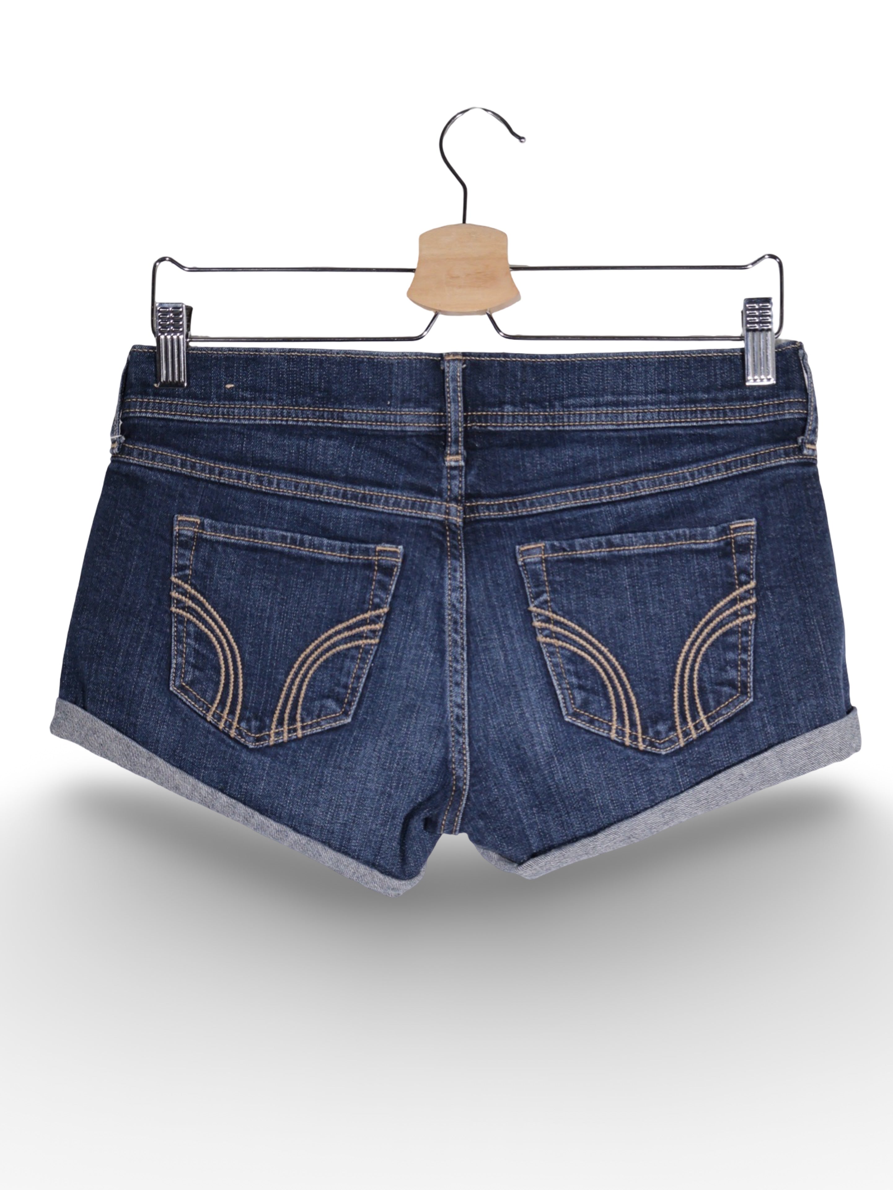 Blugi Hollister din denim cu mansete intoarse – S – Femei - imagine 3