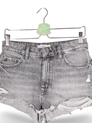 Blugi PULL&BEAR gri spalat cu rupturi – S – Femei - imagine 2
