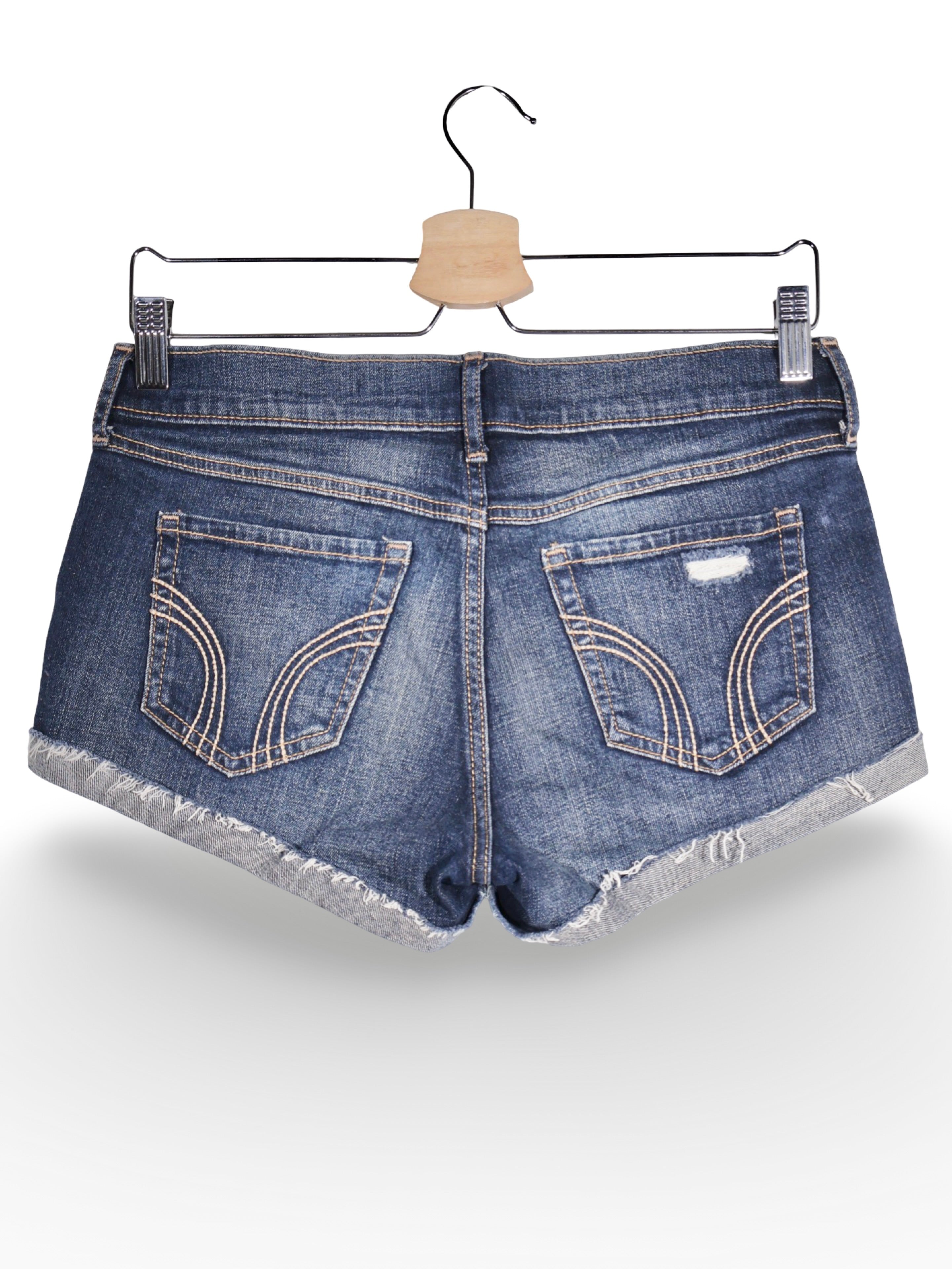 Blugi Hollister albastru cu aspect uzat – S – Femei - imagine 3