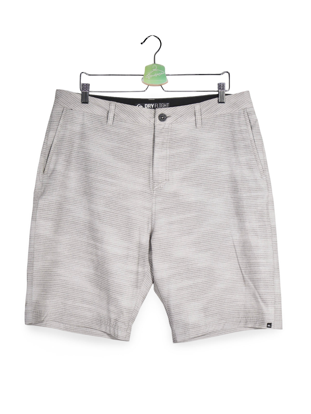 Pantaloni scurți - Quiksilver gri deschis texturat – XL – Bărbați - fata