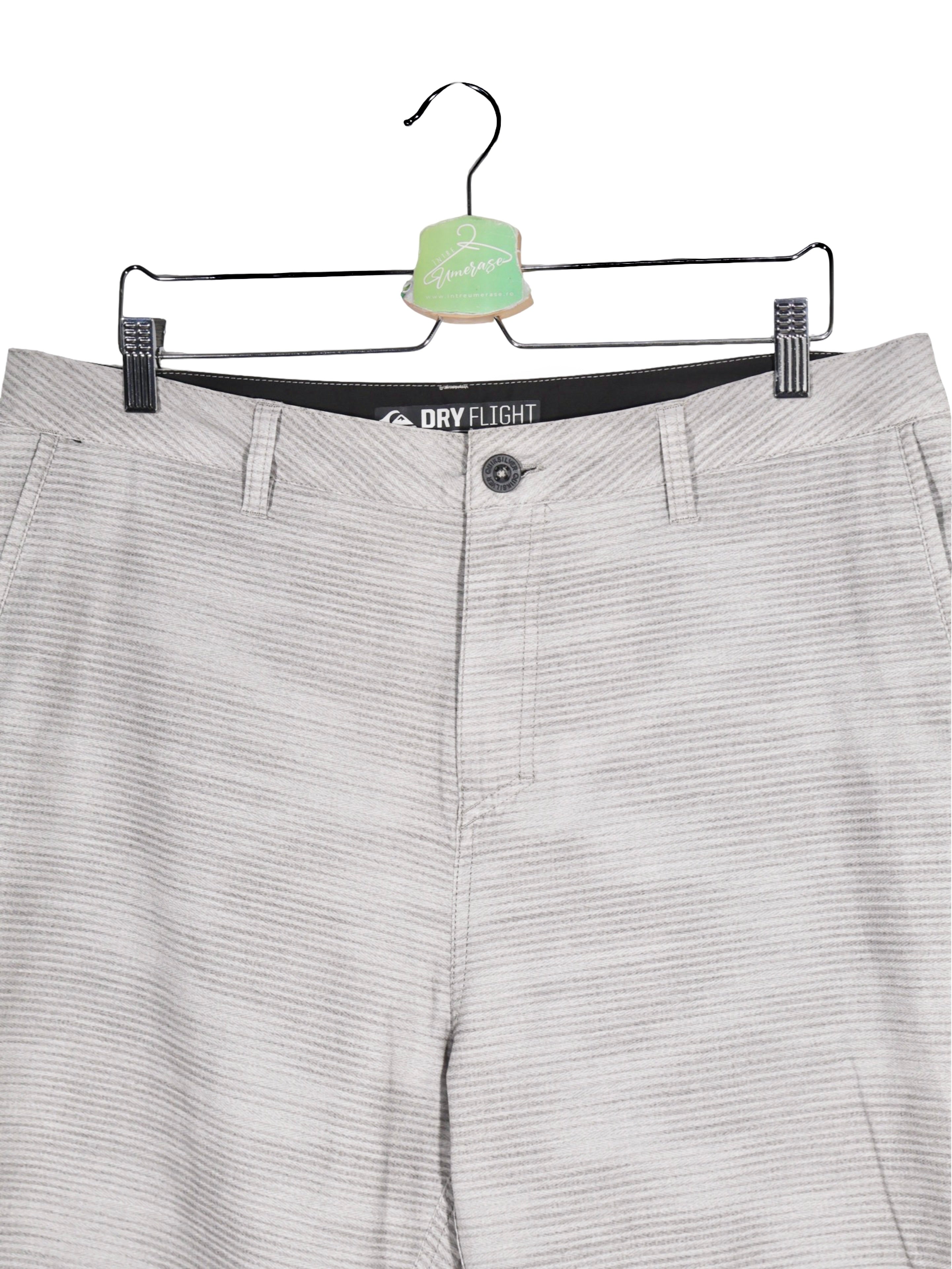 Pantaloni scurți - Quiksilver gri deschis texturat – XL – Bărbați - detaliu