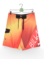 Pantaloni scurți - Billabong boardshorts portocalii cu dungi grafice – M – Bărbați - fata