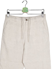 Pantaloni Zara din in crem cu croială dreaptă – S – Bărbați - imagine 2