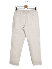 Pantaloni Zara din in crem cu croială dreaptă – S – Bărbați - imagine 3