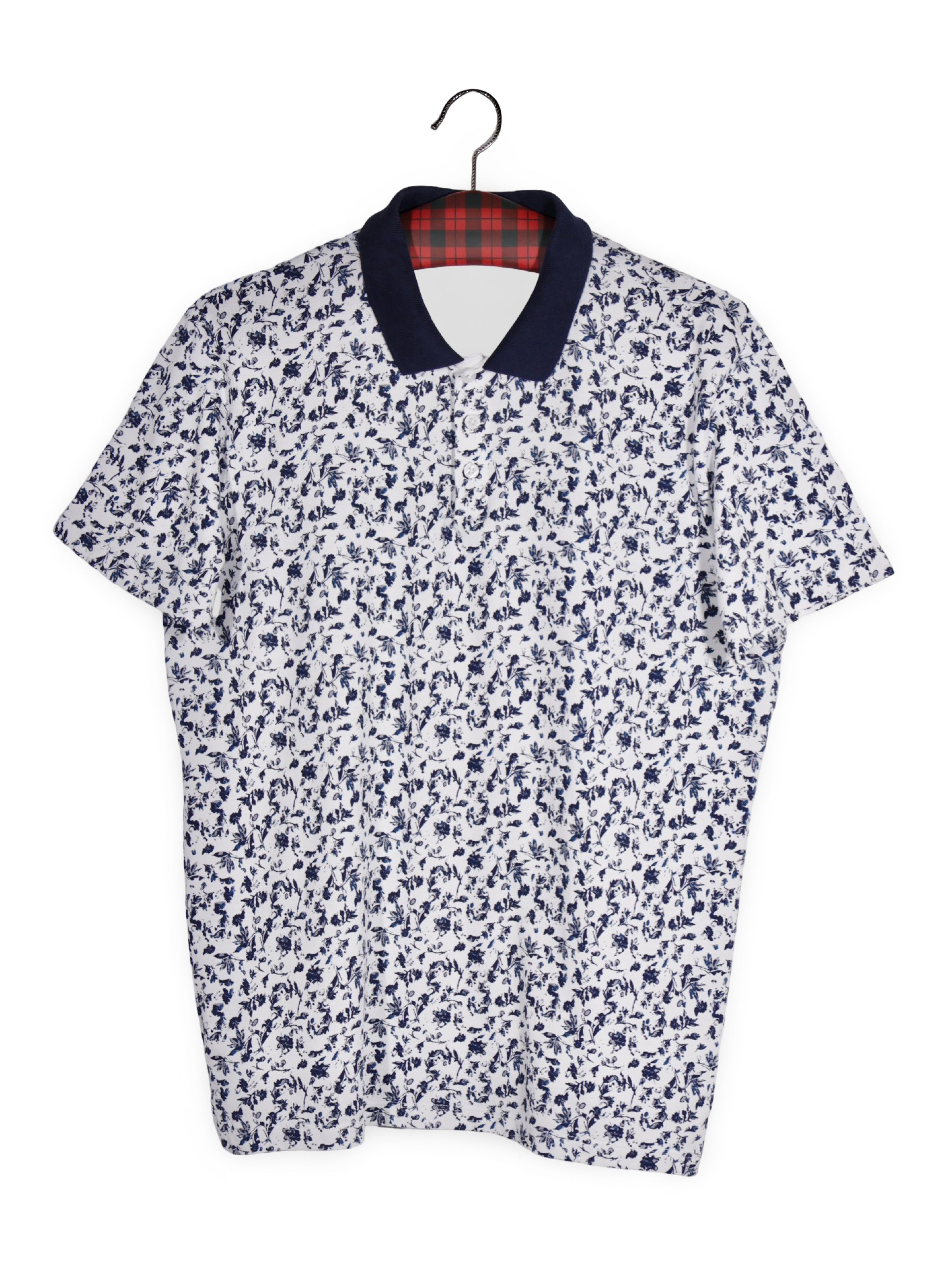 Tricou JACK&JONES alb cu imprimeu floral bleumarin – XL – Bărbați - imagine 1