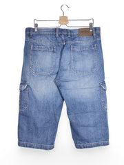 Pantaloni 2/3 John Baner albastru denim spalacit – L – Bărbați - imagine 3