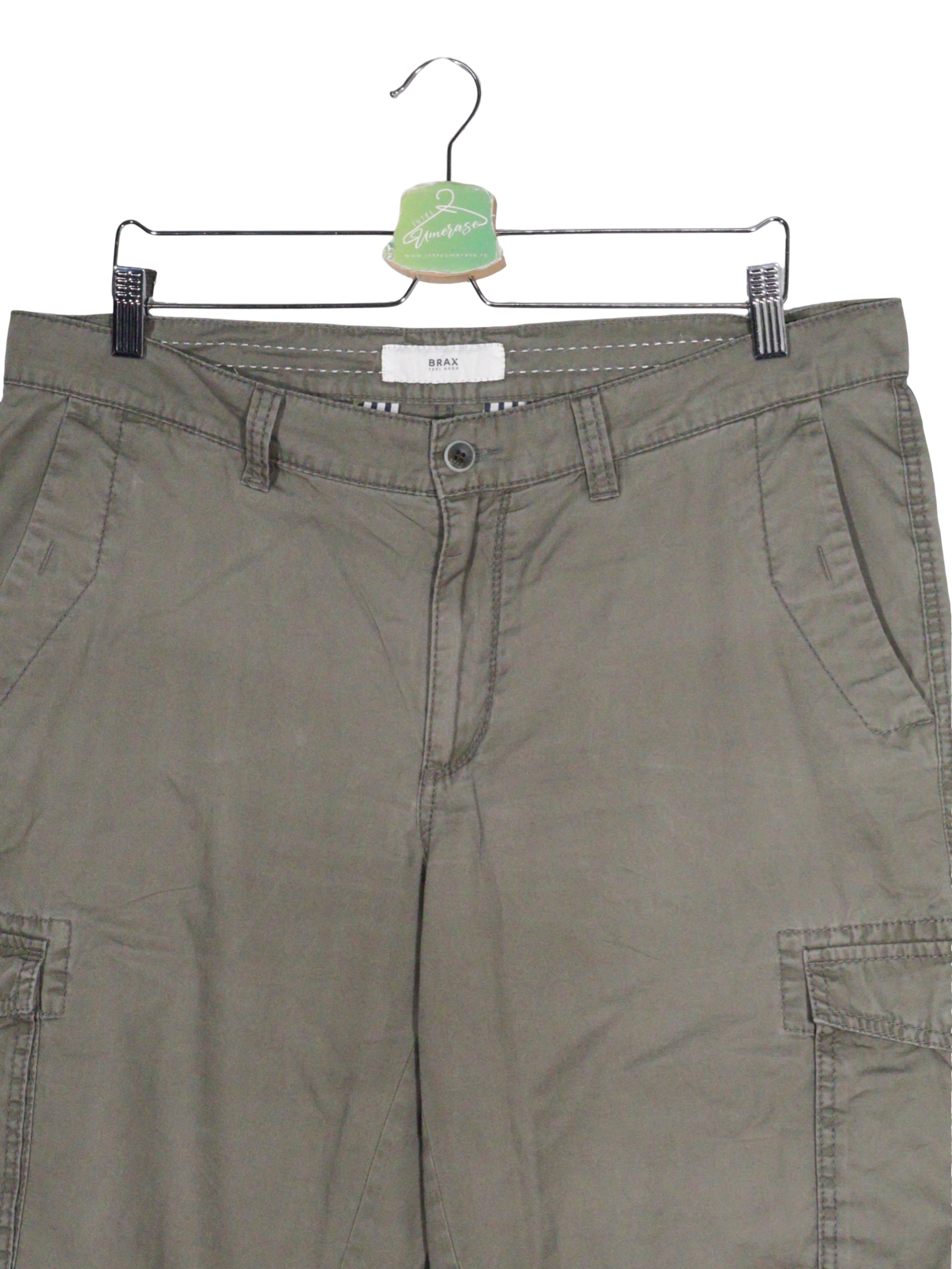 Pantaloni BRAX kaki cu buzunare cargo – XL – Bărbați - imagine 2