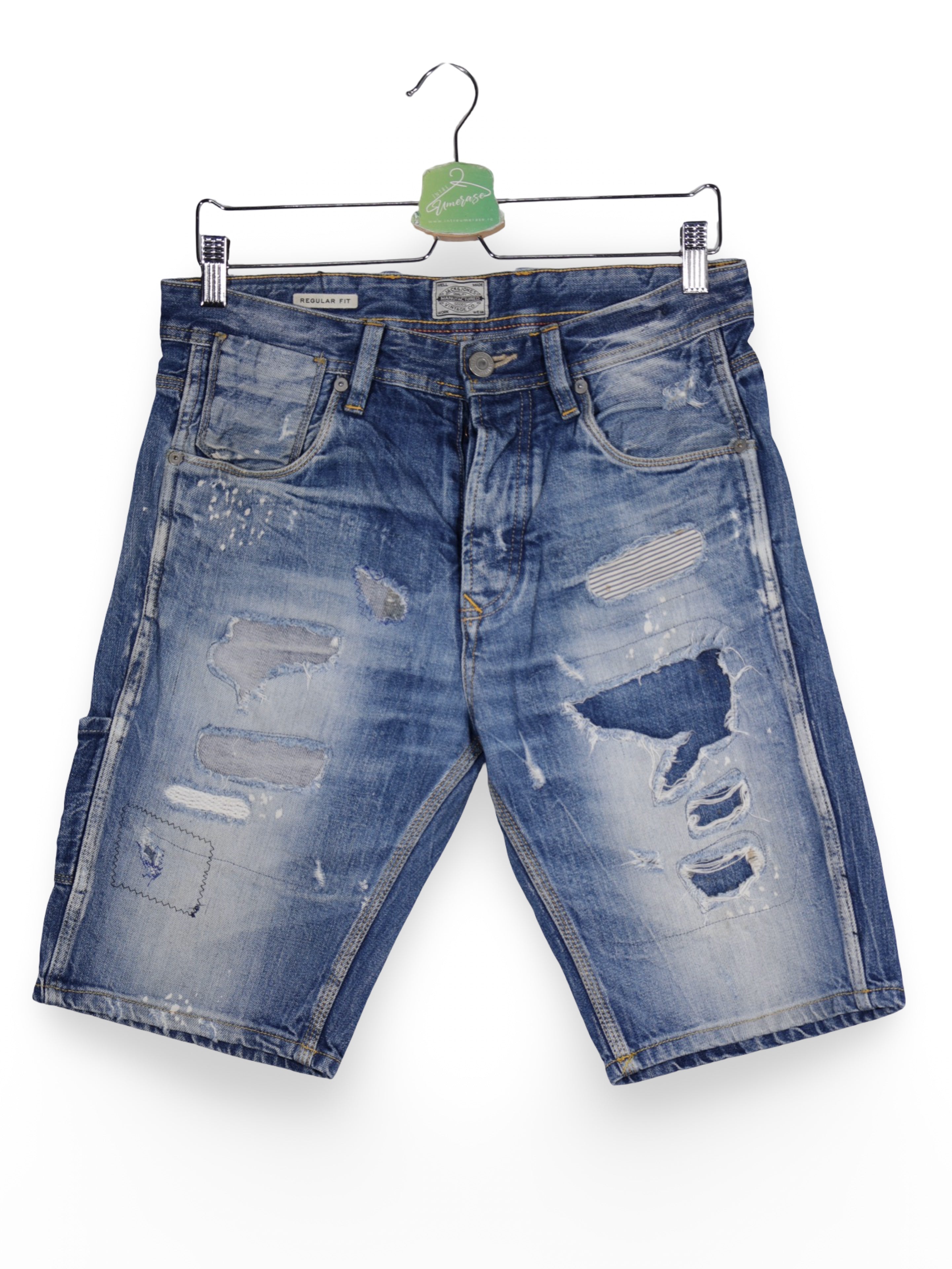 Blugi Jack&Jones albastri cu aspect uzat – W30 – Bărbați - imagine 1