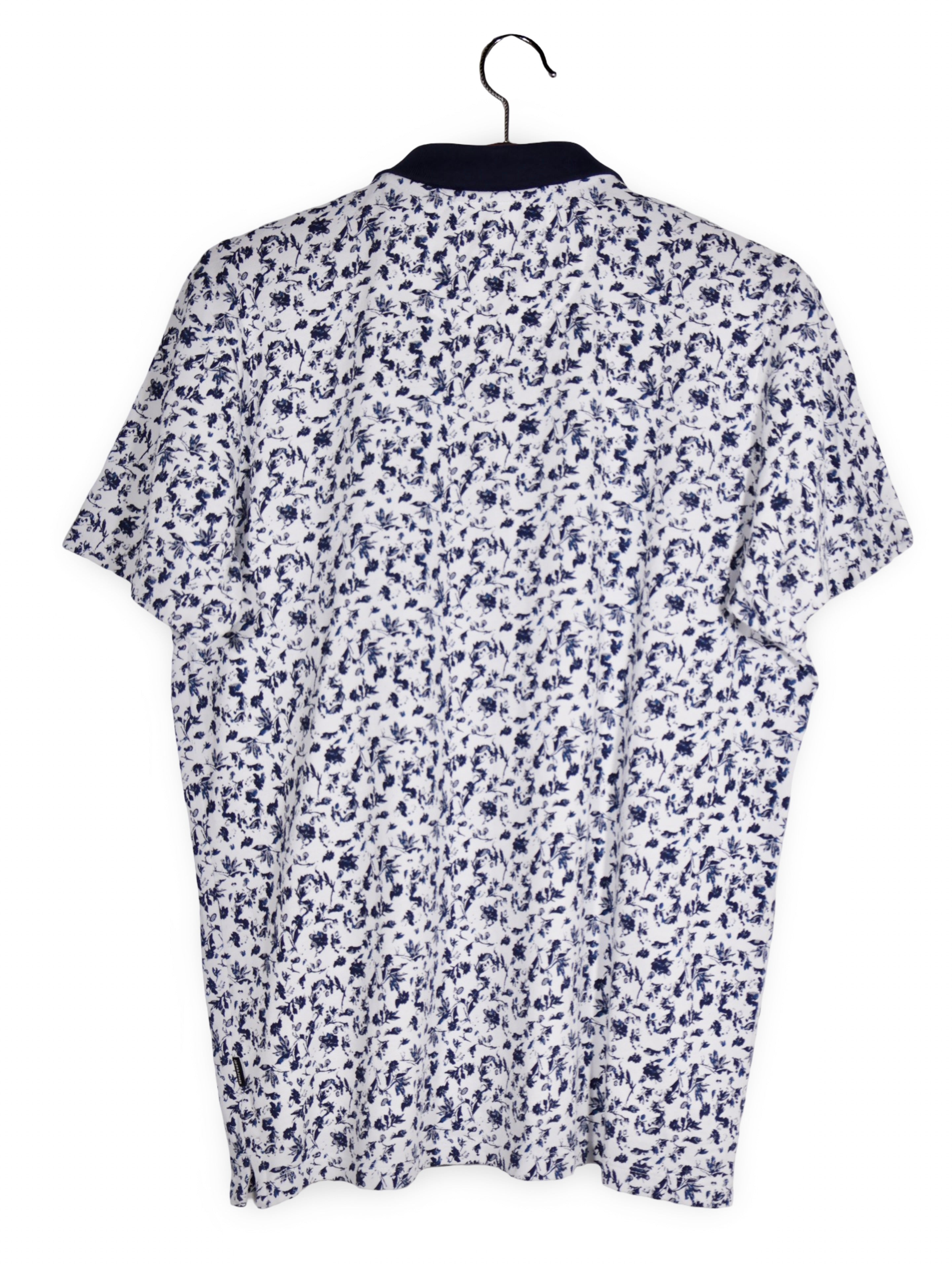 Tricou JACK&JONES alb cu imprimeu floral bleumarin – XL – Bărbați - imagine 3