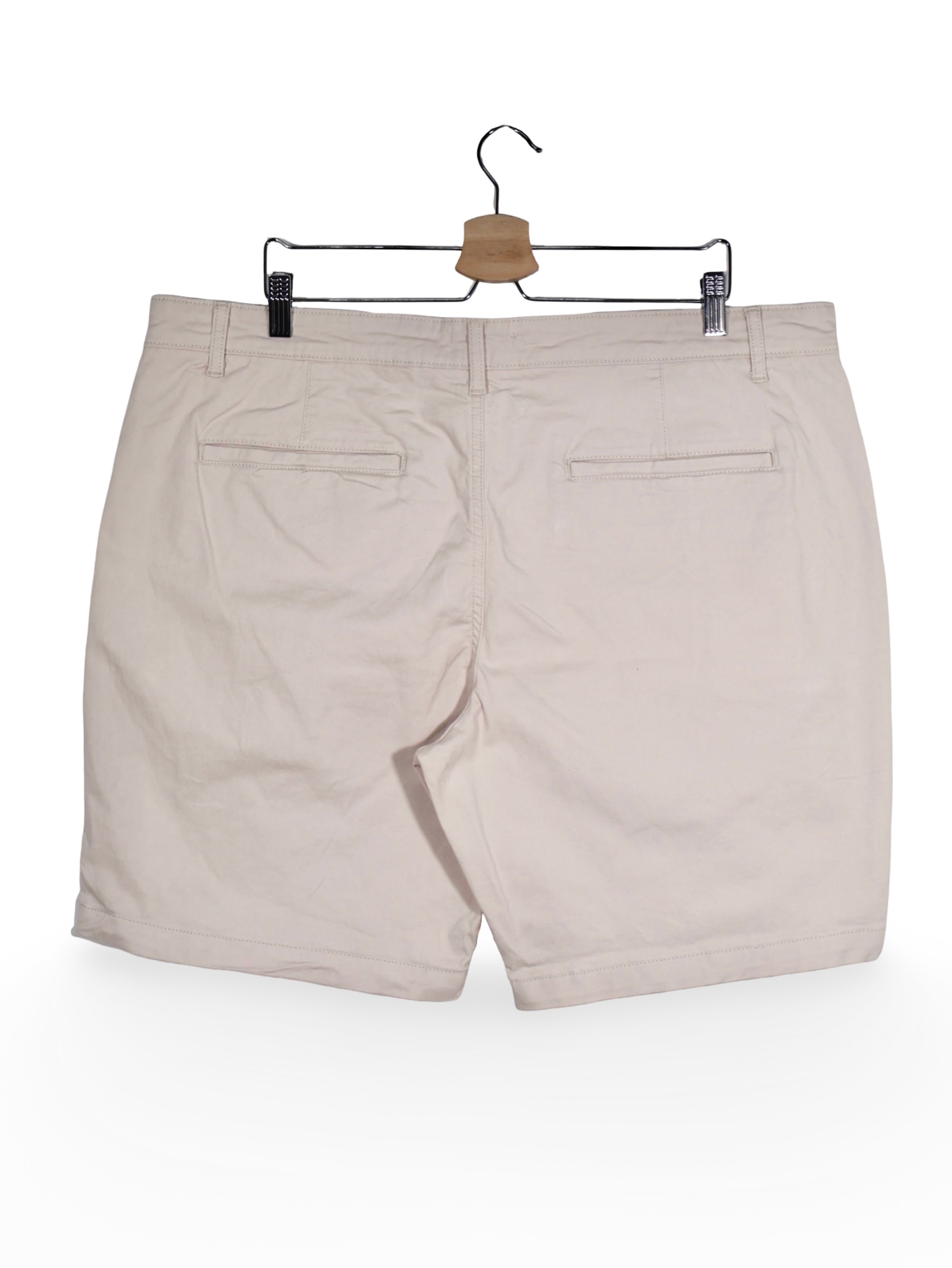 Pantaloni scurți chino bej din bumbac elastic – Alte Branduri – 3XL – Bărbați - detaliu