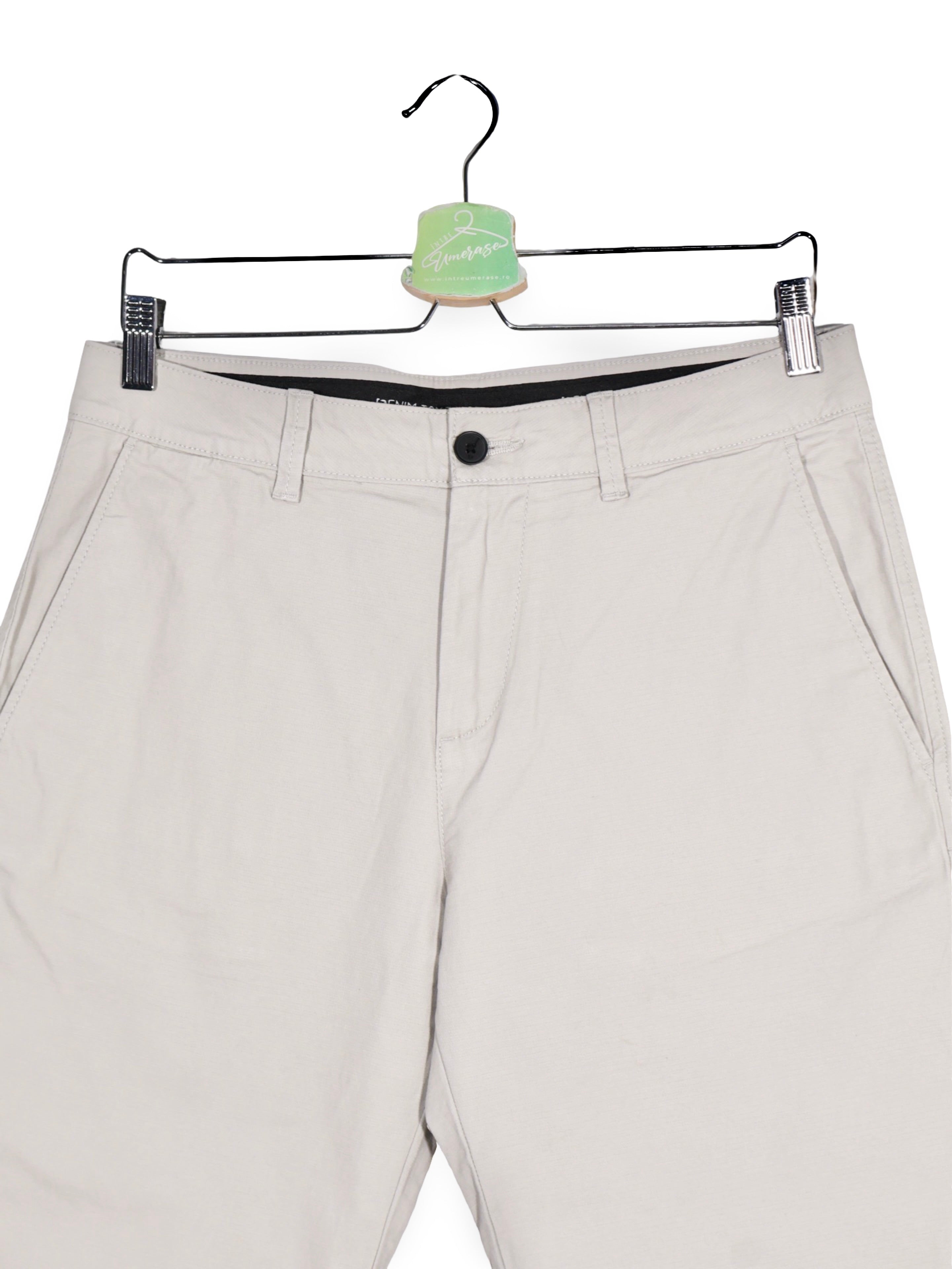 Pantaloni scurți chino bej deschis din bumbac – Tom Tailor – S – Bărbați - spate