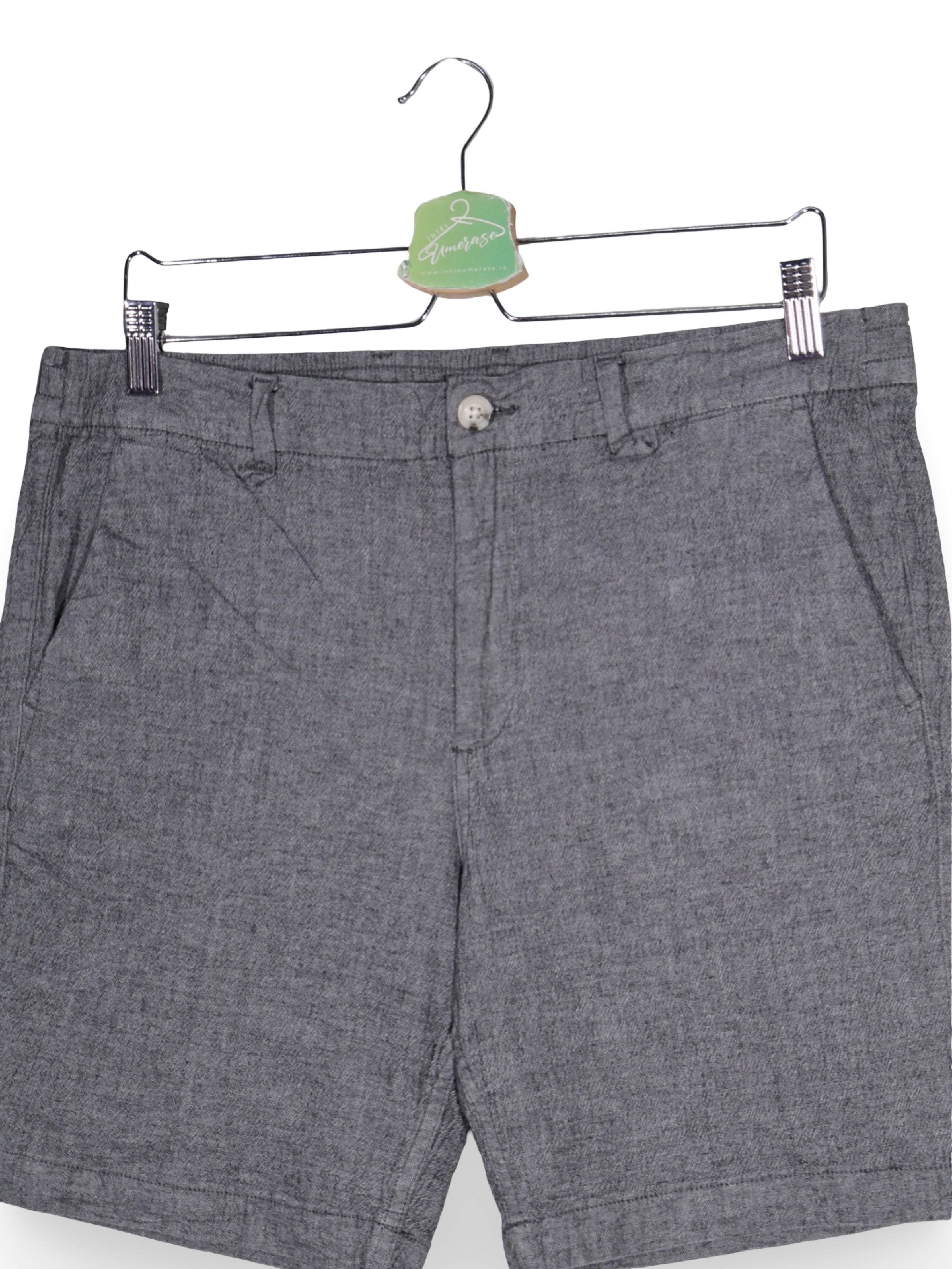 Pantaloni scurți chino gri din bumbac – JACK&JONES – L – Bărbați - detaliu