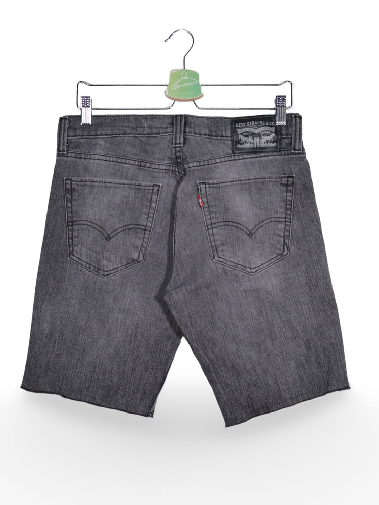 Blugi scurți denim gri inchis cu croiala dreapta – Levi's – S – Bărbați - spate