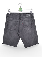Blugi scurți denim gri inchis cu croiala dreapta – Levi's – S – Bărbați - spate