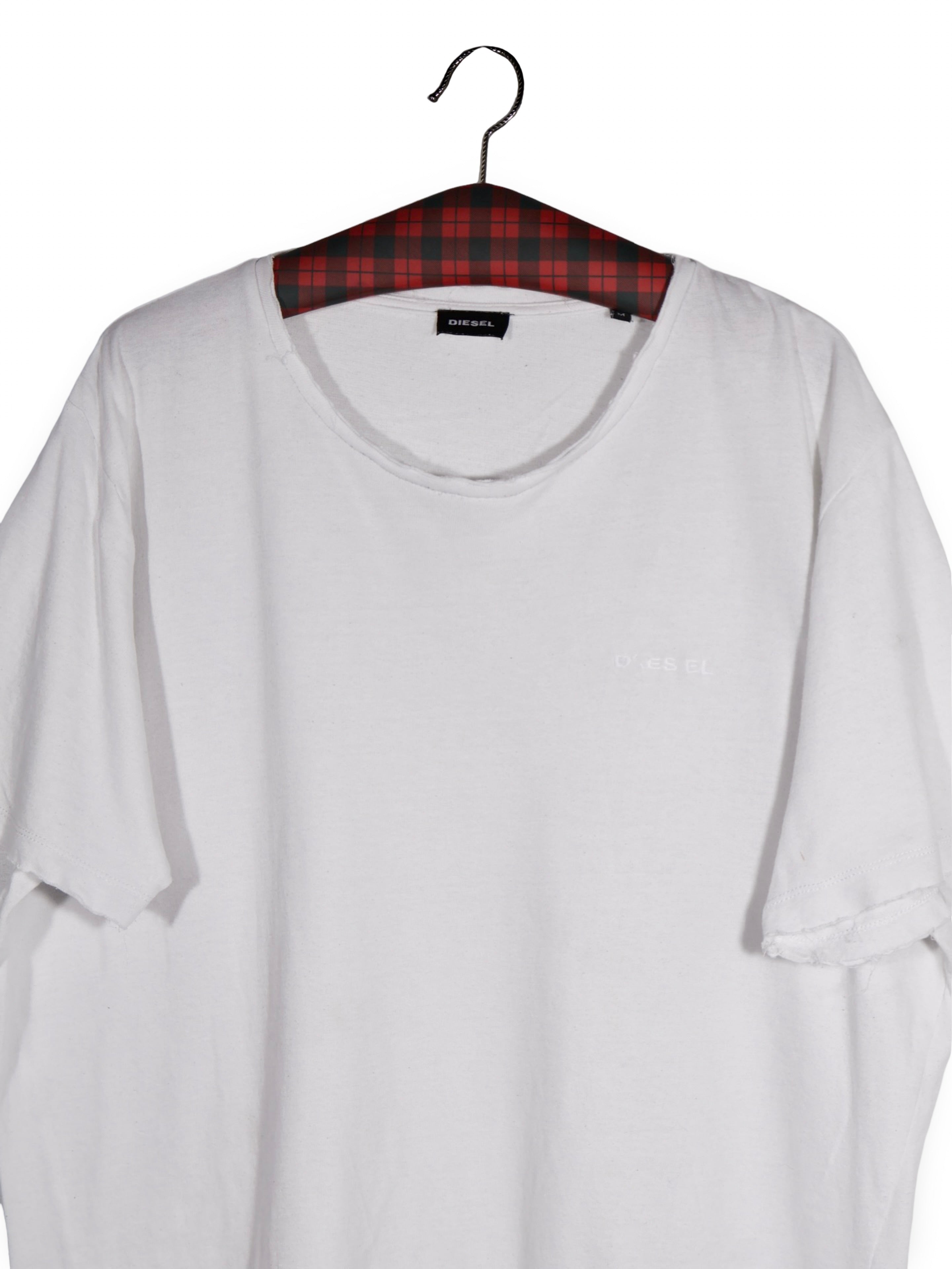 Tricou DIESEL alb cu croială oversized – M – Bărbați - imagine 2
