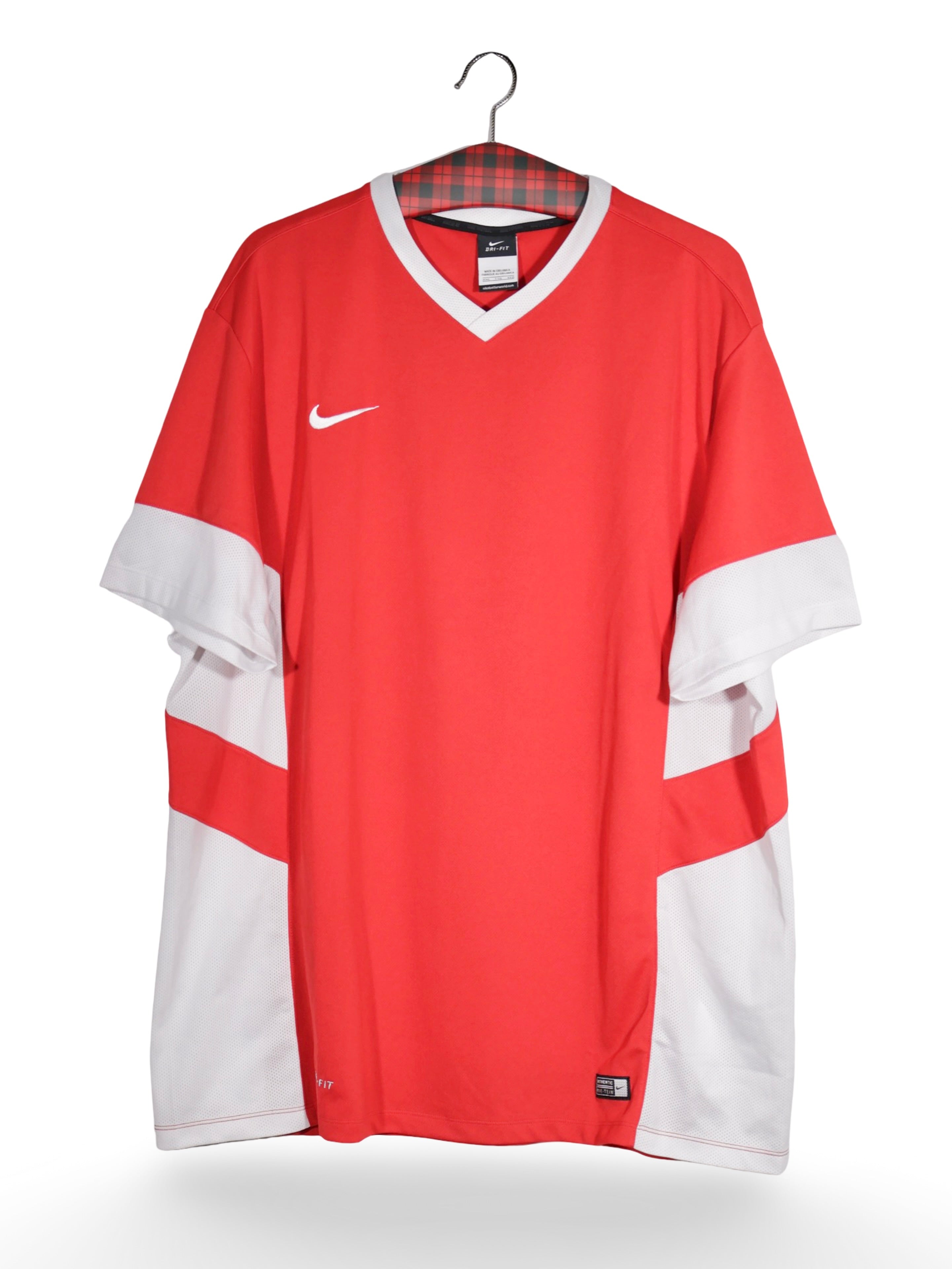 Tricou NIKE rosu cu detalii albe – XXL – Bărbați - imagine 1