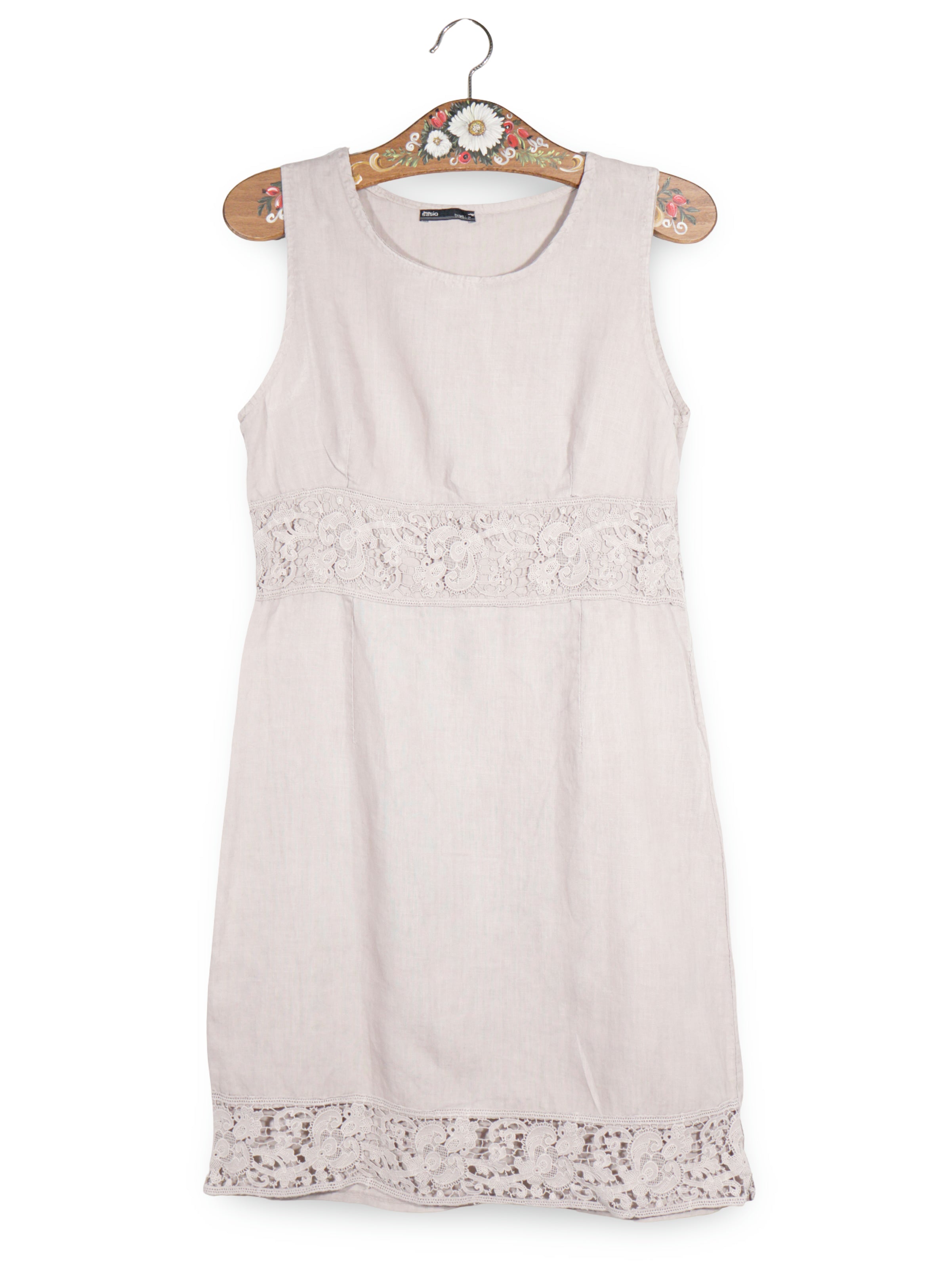 Rochie Premium bej deschis mărime M vedere din față second-hand premium