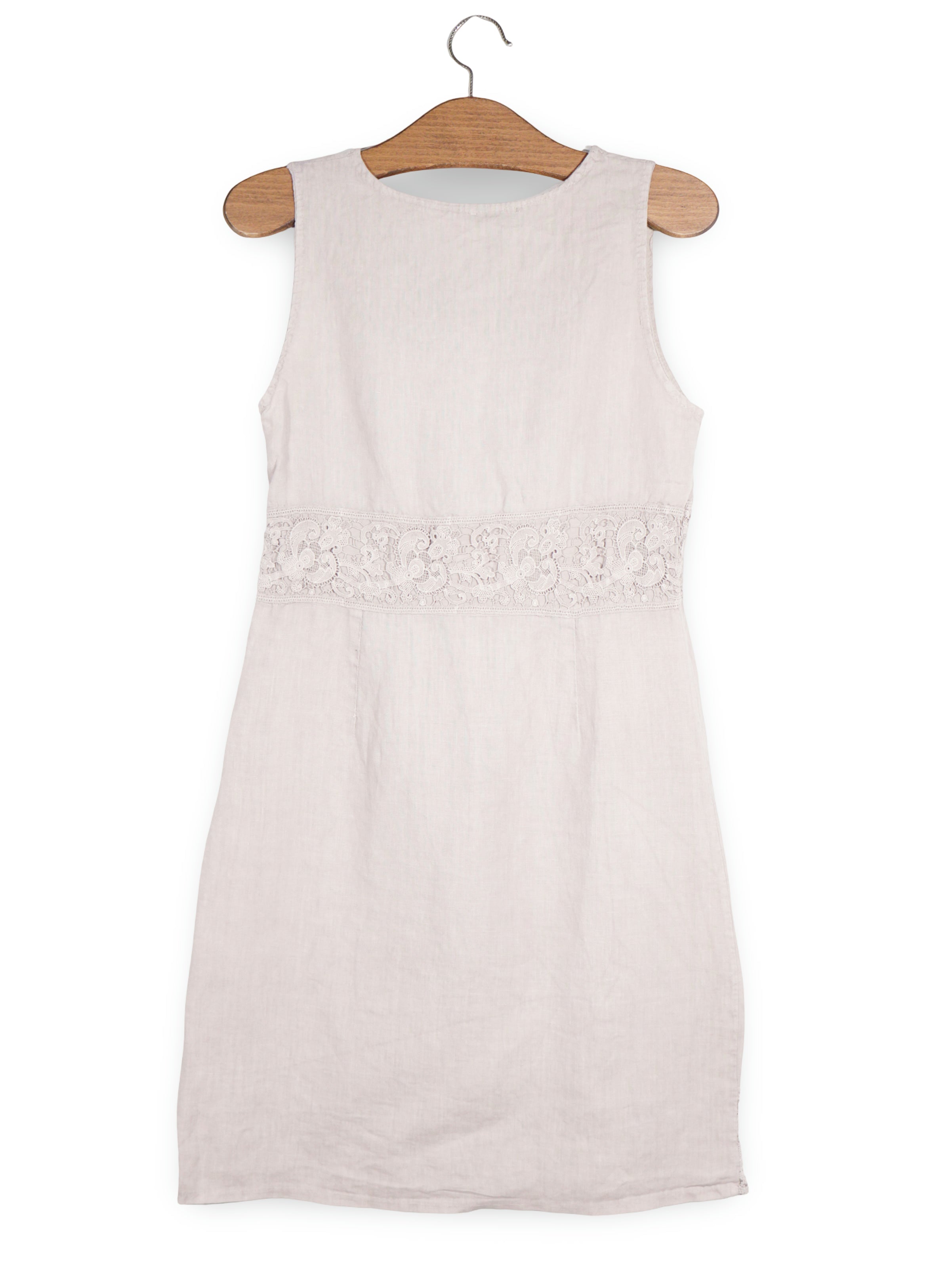 Rochie Premium bej deschis mărime M vedere din spate second-hand premium