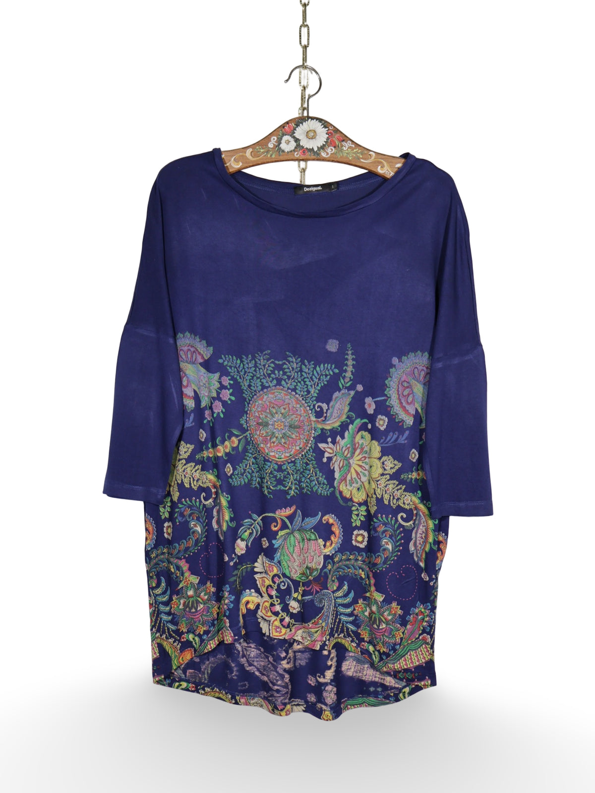 Bluza (100%vascoza) Desigual - marimea S (oversize) - Femei
