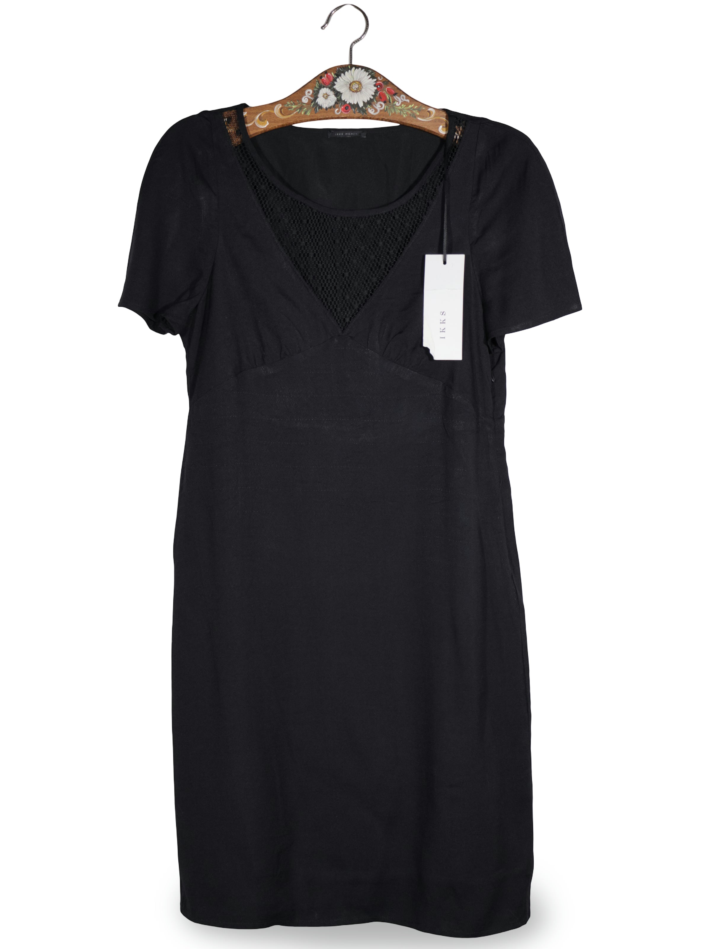 Rochie IKKS negru mărime S vedere din față second-hand premium