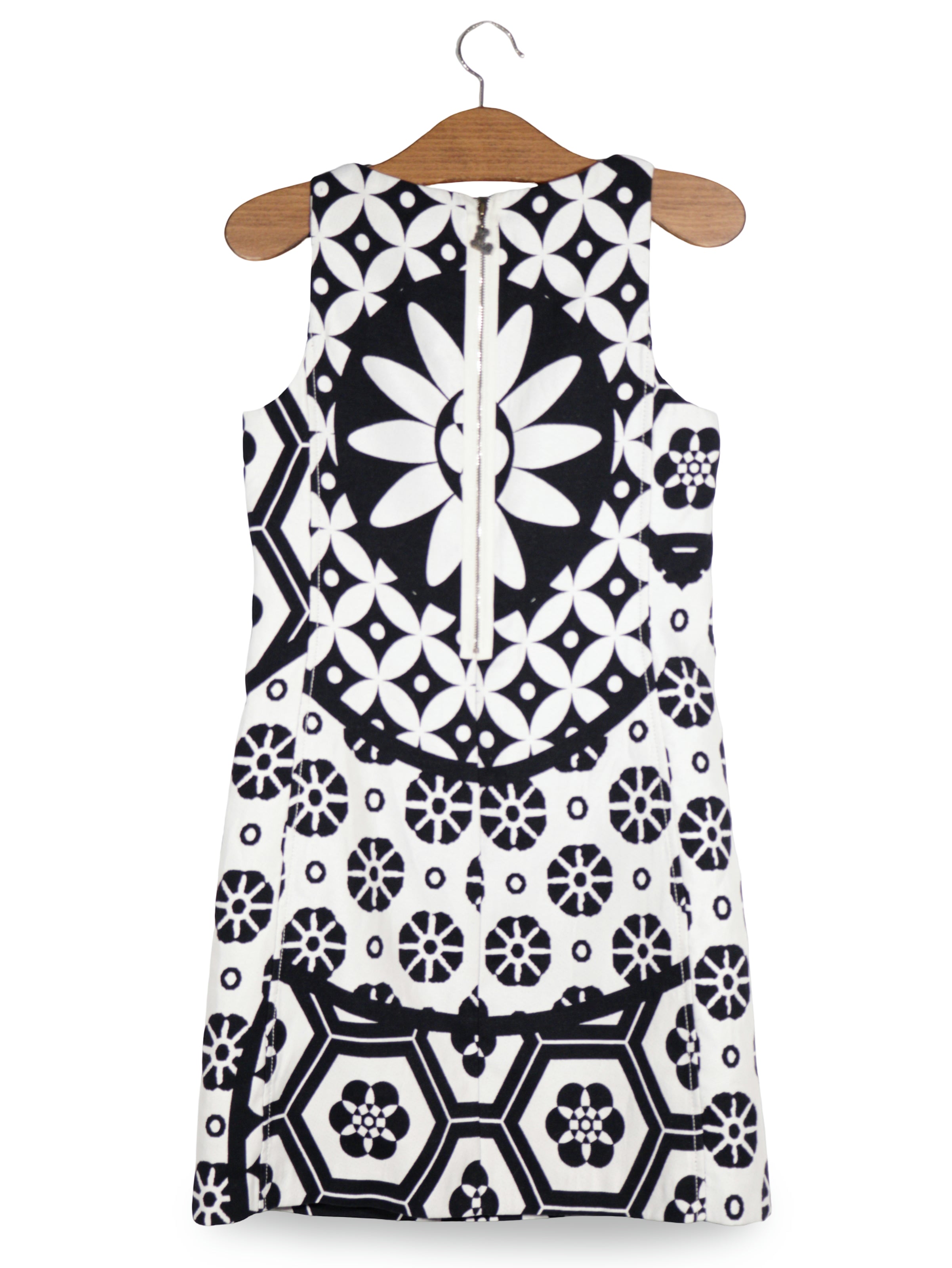 Rochie Desigual alb, negru mărime S vedere din spate second-hand premium