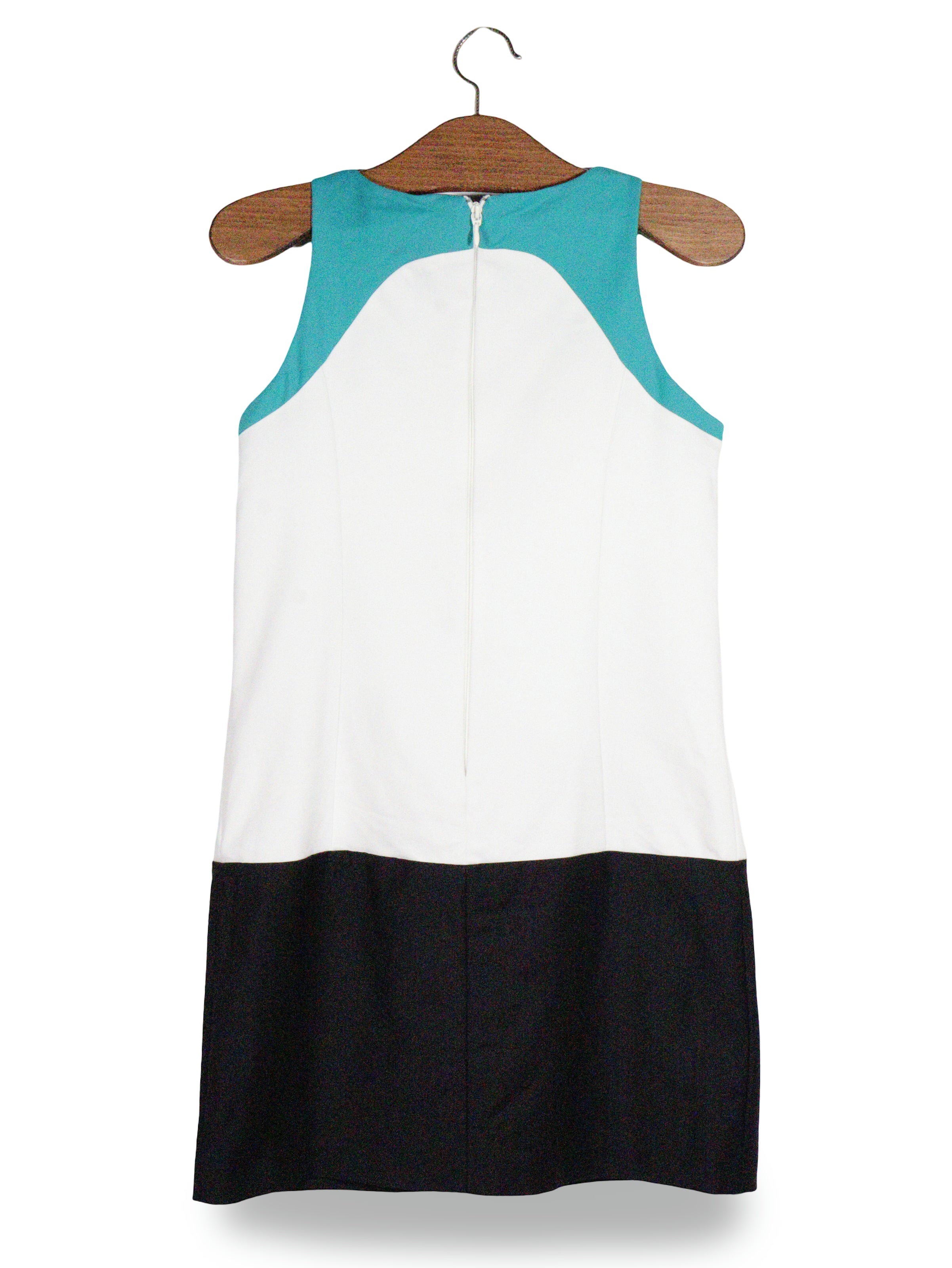 Rochie Guess by Marciano alb, turcoaz, negru mărime S vedere din spate second-hand premium