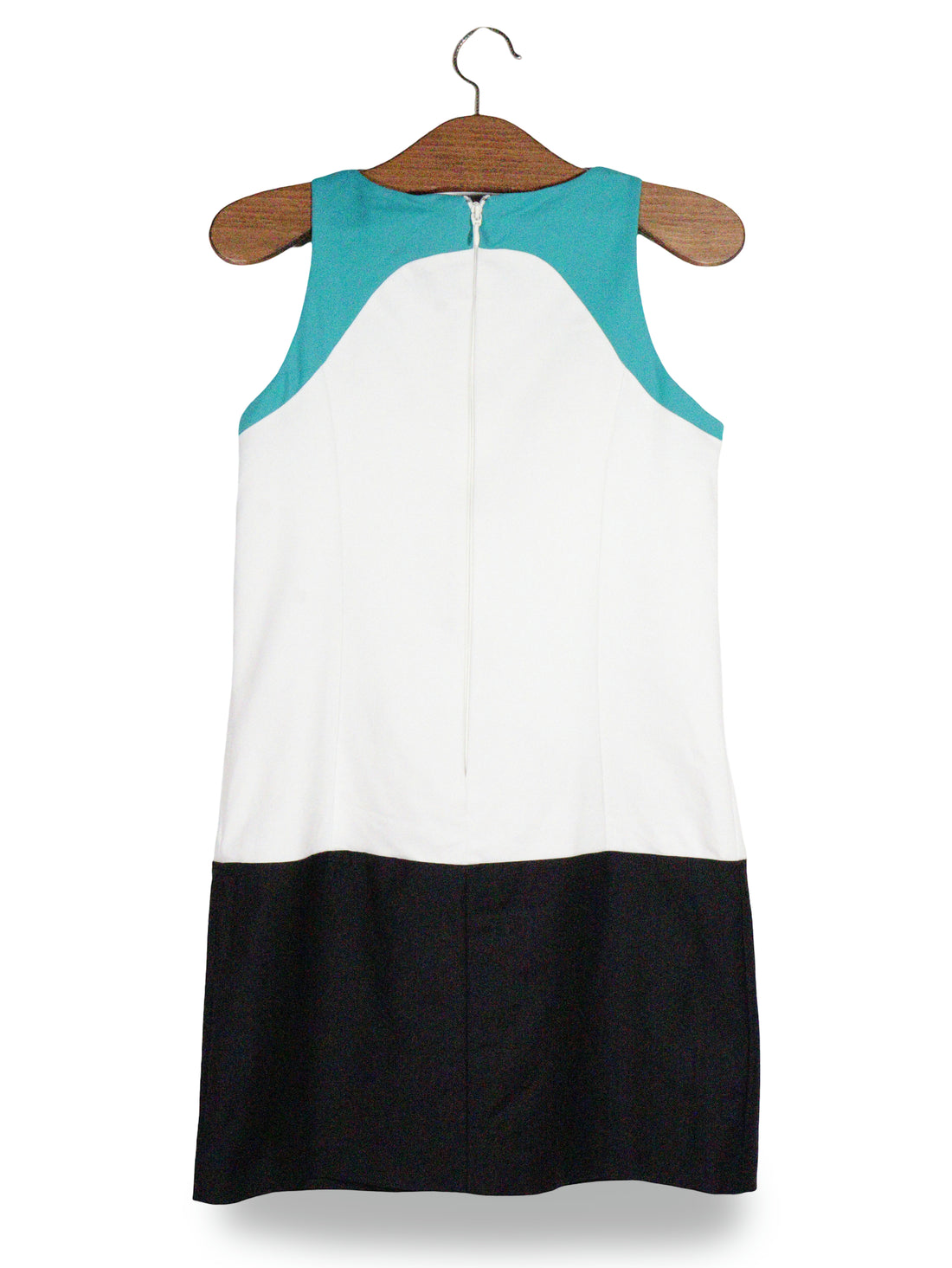 Rochie Guess by Marciano alb, turcoaz, negru mărime S vedere din spate second-hand premium