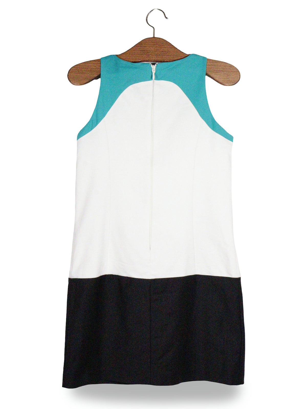 Rochie Guess by Marciano alb, turcoaz, negru mărime S vedere din spate second-hand premium